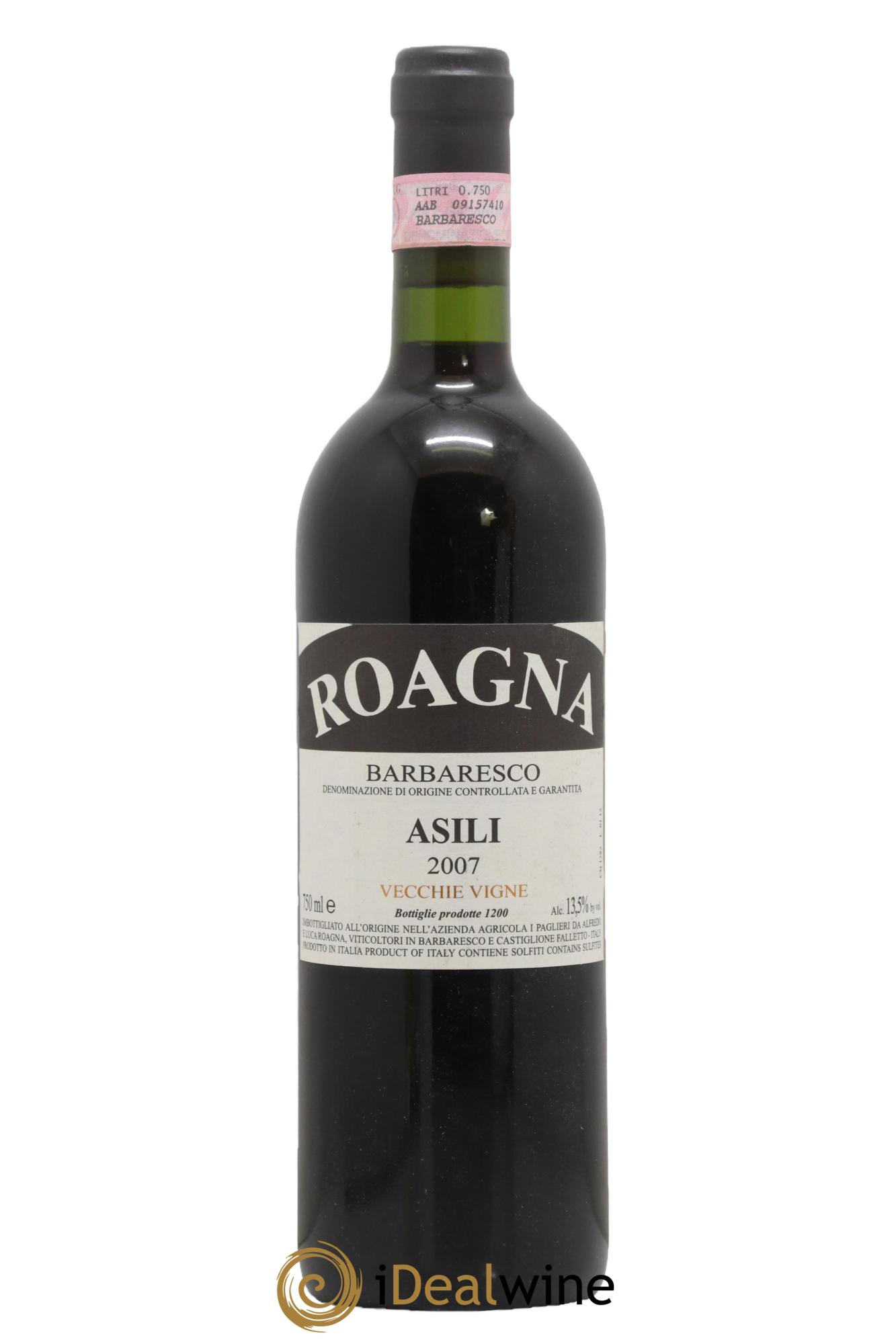 Barbaresco DOCG Asili Vecchie Viti Roagna 2007 - Posten von 1 Flasche - 0