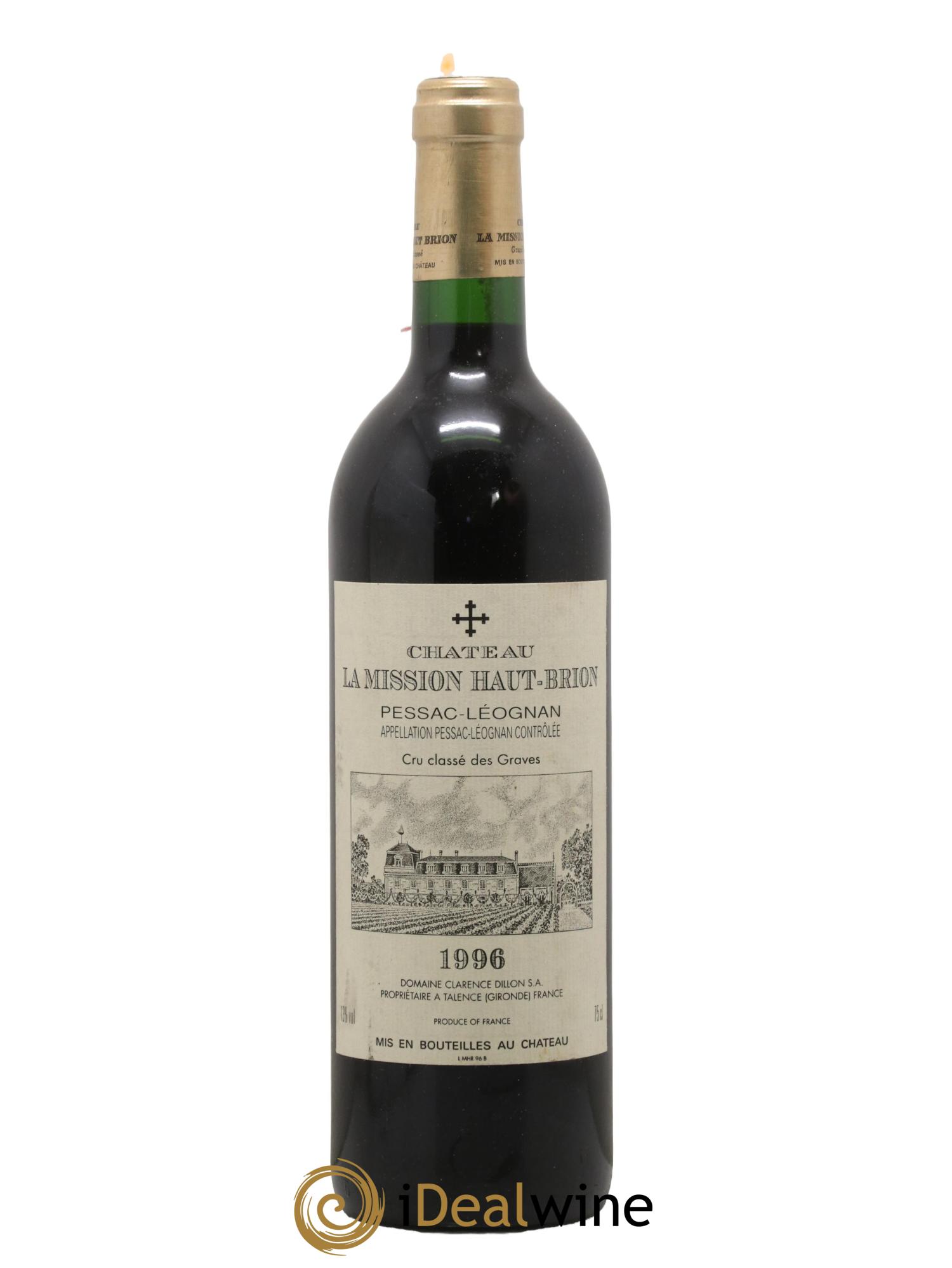 Château la Mission Haut-Brion Cru Classé de Graves 1996 - Lot de 1 bouteille - 0