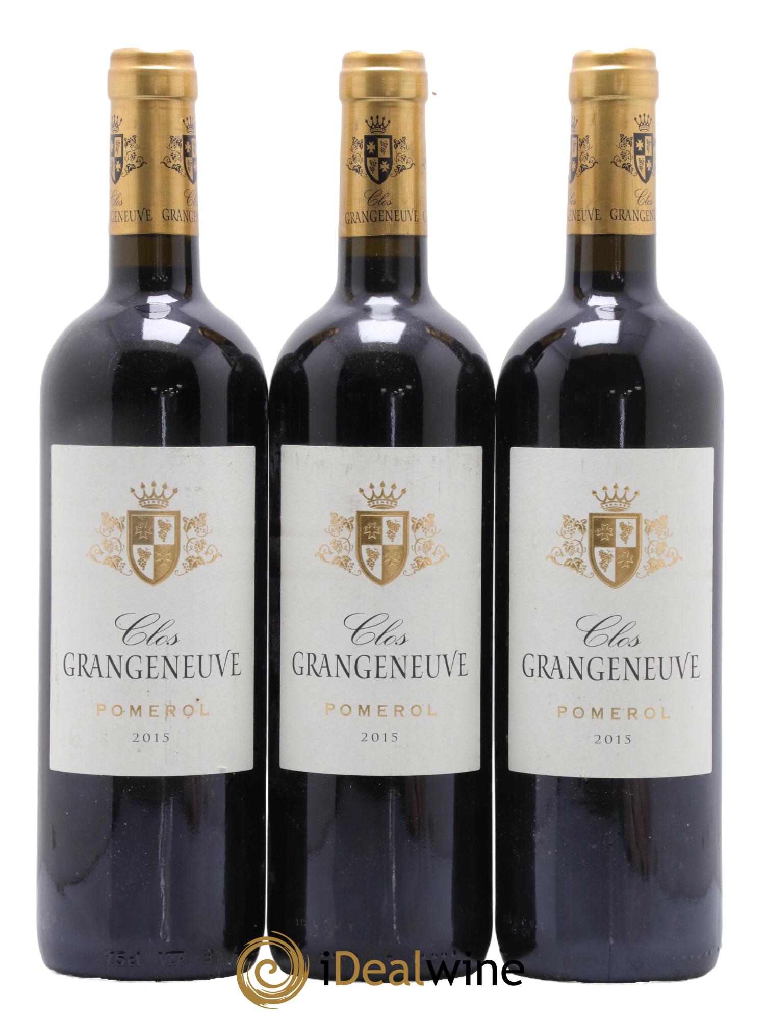 Pomerol Clos Grangeneuve 2015 - Lot de 3 bouteilles - 0