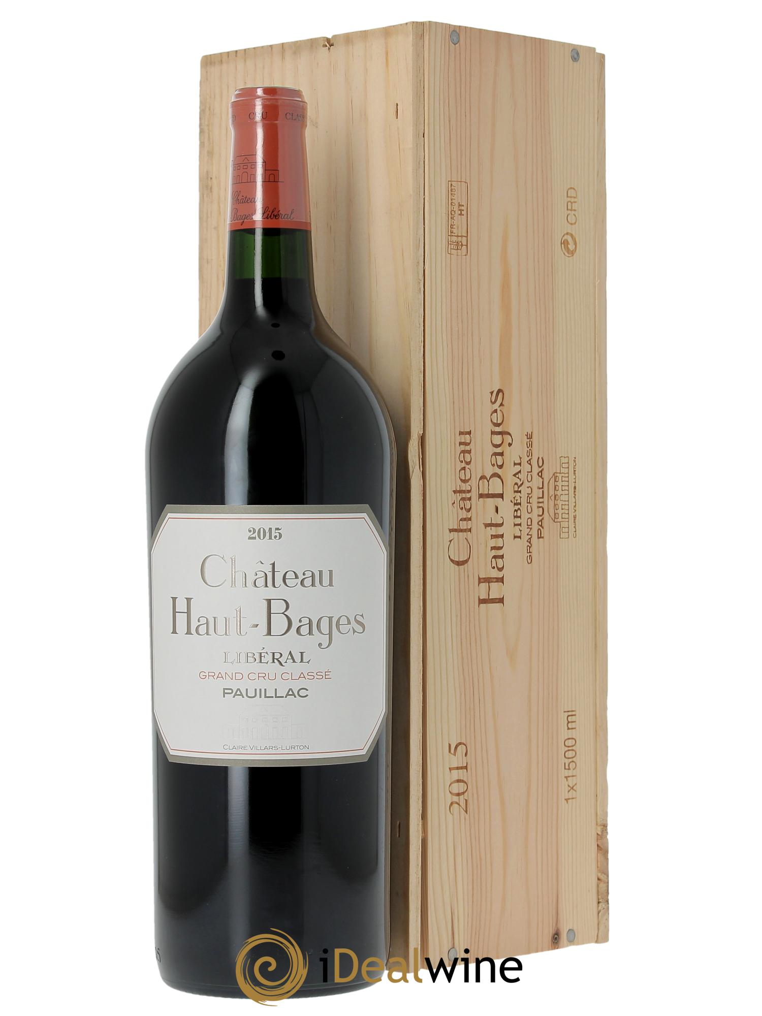 Château Haut Bages Libéral 5ème Grand Cru Classé  2015 - Posten von 1 Magnum - 0