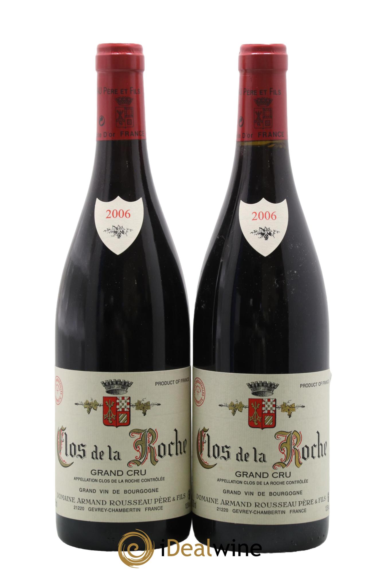 Clos de la Roche Grand Cru Armand Rousseau (Domaine) 2006 - Lot of 2 bottles - 0