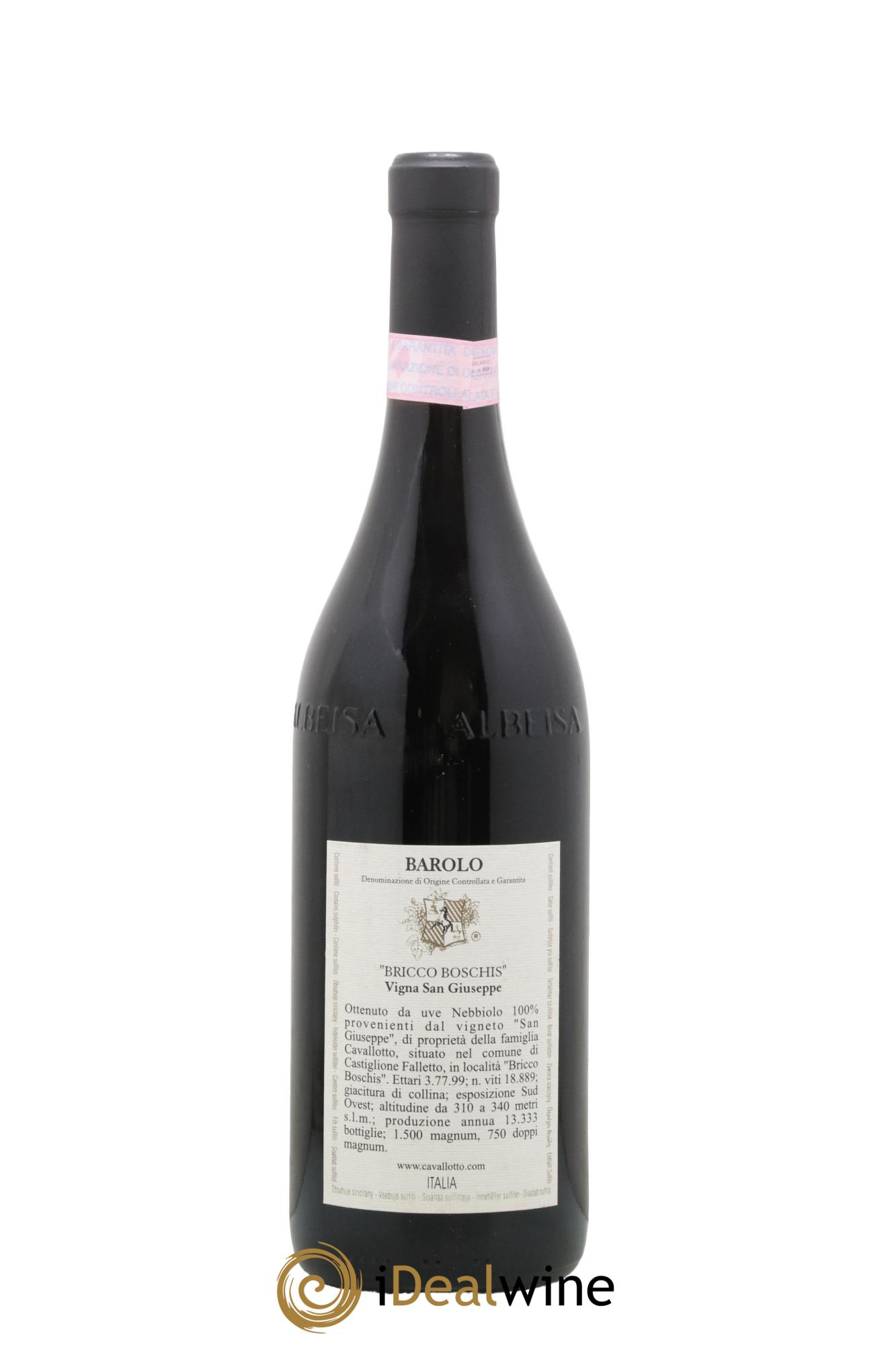 Barolo DOCG Riserva Bricco Boschis Vigna San Giuseppe Cavallotto 2004 - Posten von 1 Flasche - 1