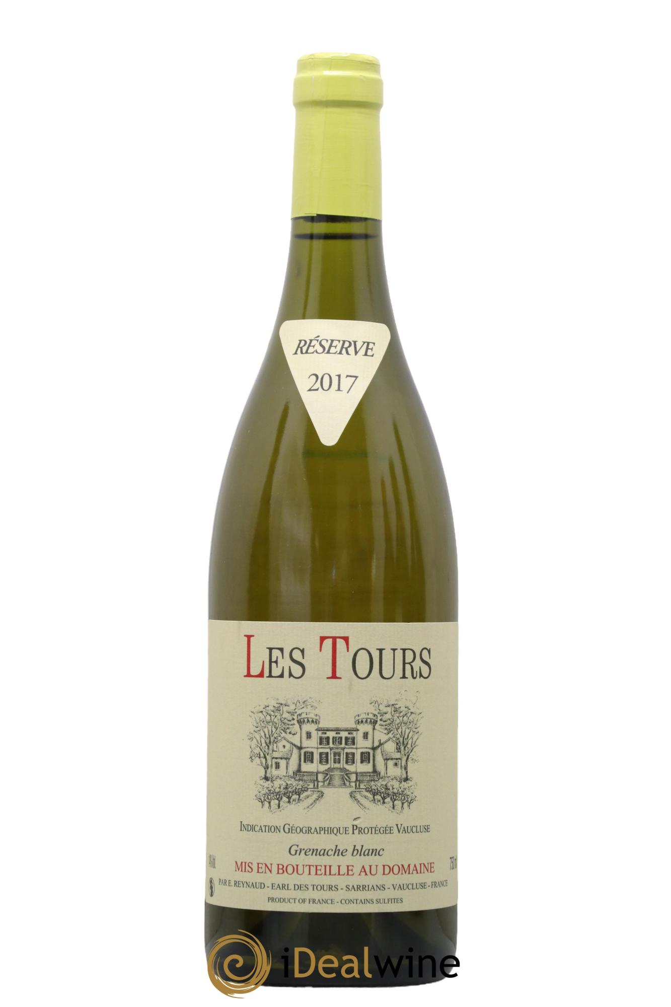 IGP Vaucluse (Vin de Pays de Vaucluse) Les Tours Grenache Blanc Emmanuel Reynaud 2017 - Lot of 1 bottle - 0