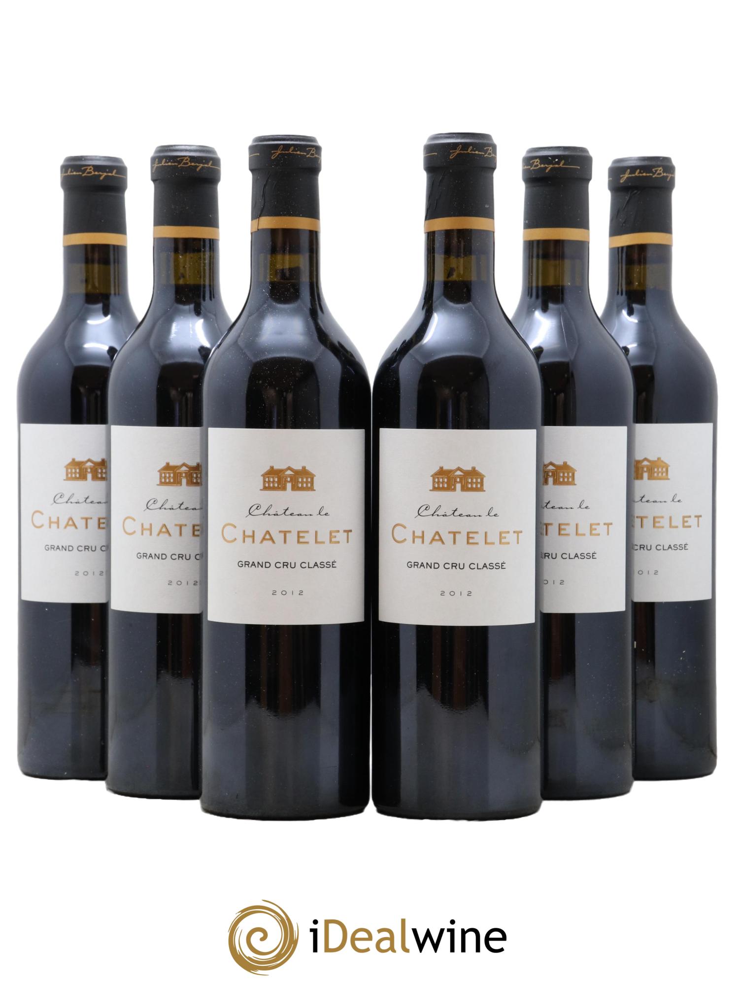 Saint-Émilion Grand Cru Chateau Le Chatelet 2012 - Lot de 6 bouteilles - 0