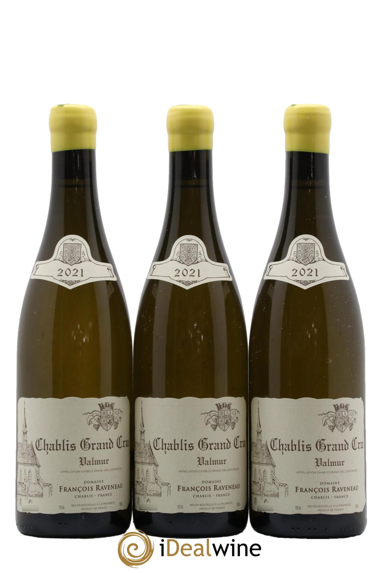 Chablis Grand Cru Valmur Raveneau (Domaine) 2021 - Lotto di 3 bottiglie - 0