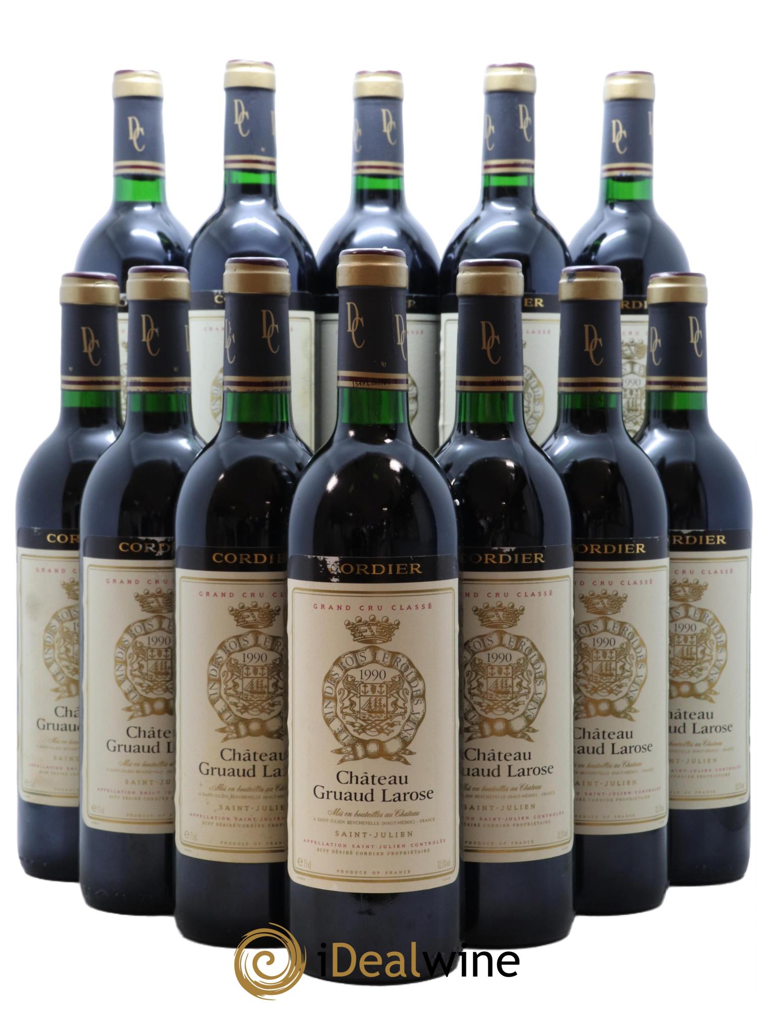 Château Gruaud Larose 2ème Grand Cru Classé  1990 - Lot de 12 bouteilles - 0