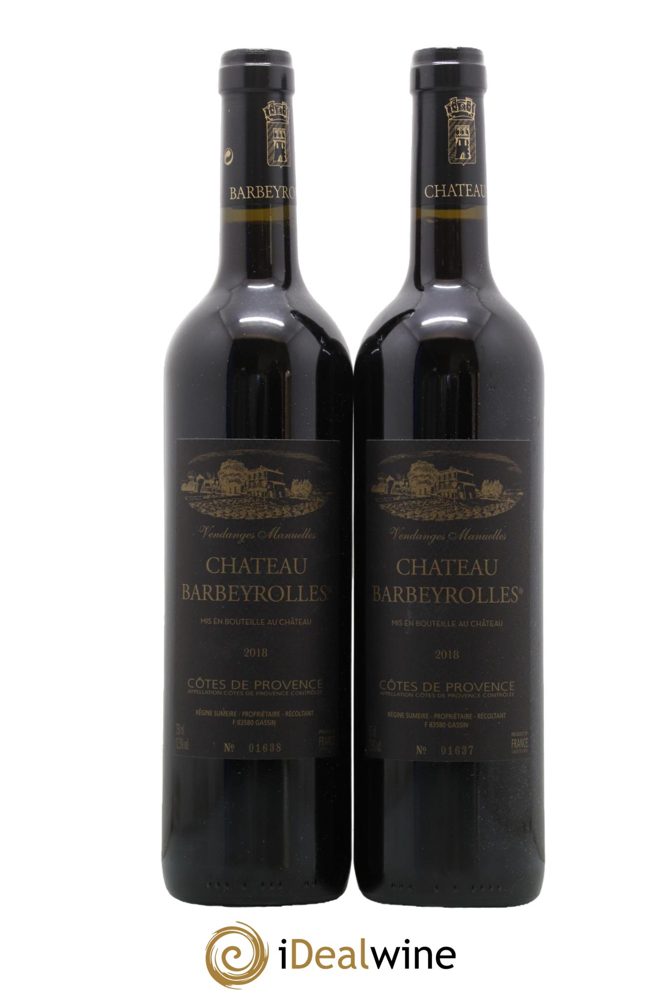 Côtes de Provence Château Barbeyrolles 2018 - Lotto di 2 bottiglie - 0