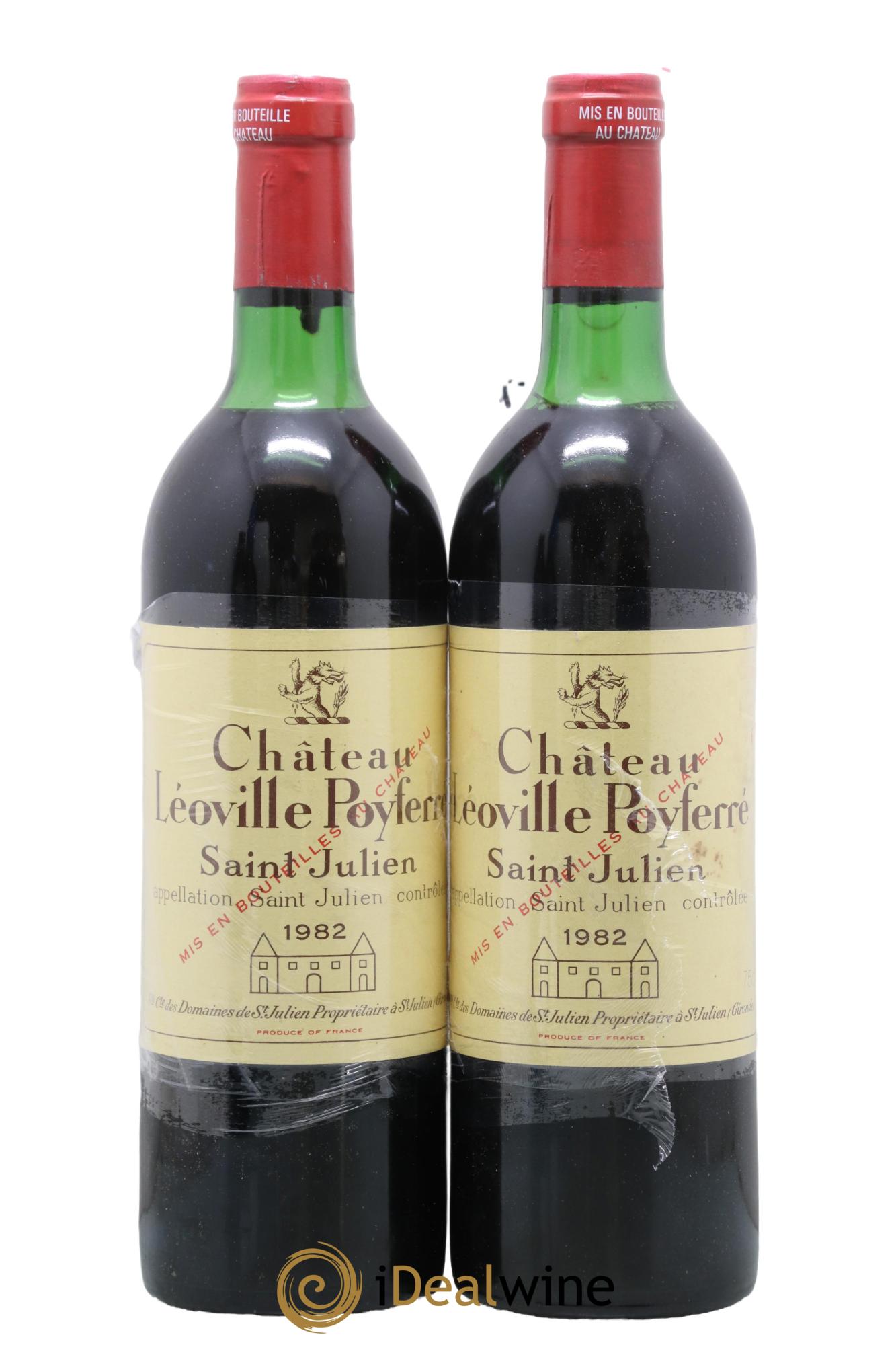 Château Léoville Poyferré 2ème Grand Cru Classé 1982 - Lot de 2 bouteilles - 0