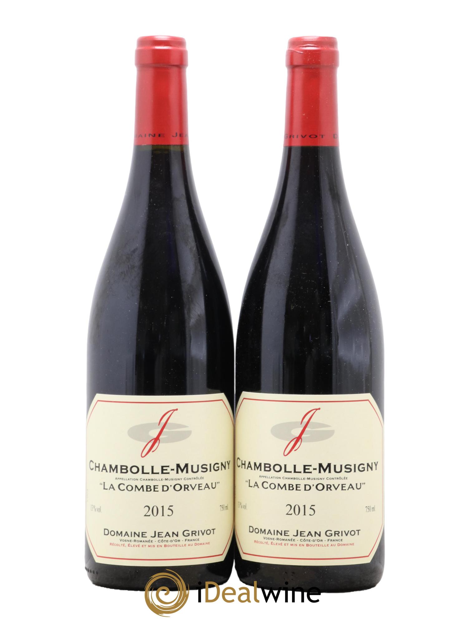 Chambolle-Musigny Combe d'Orveau Jean Grivot 2015 - Lot of 2 bottles - 0