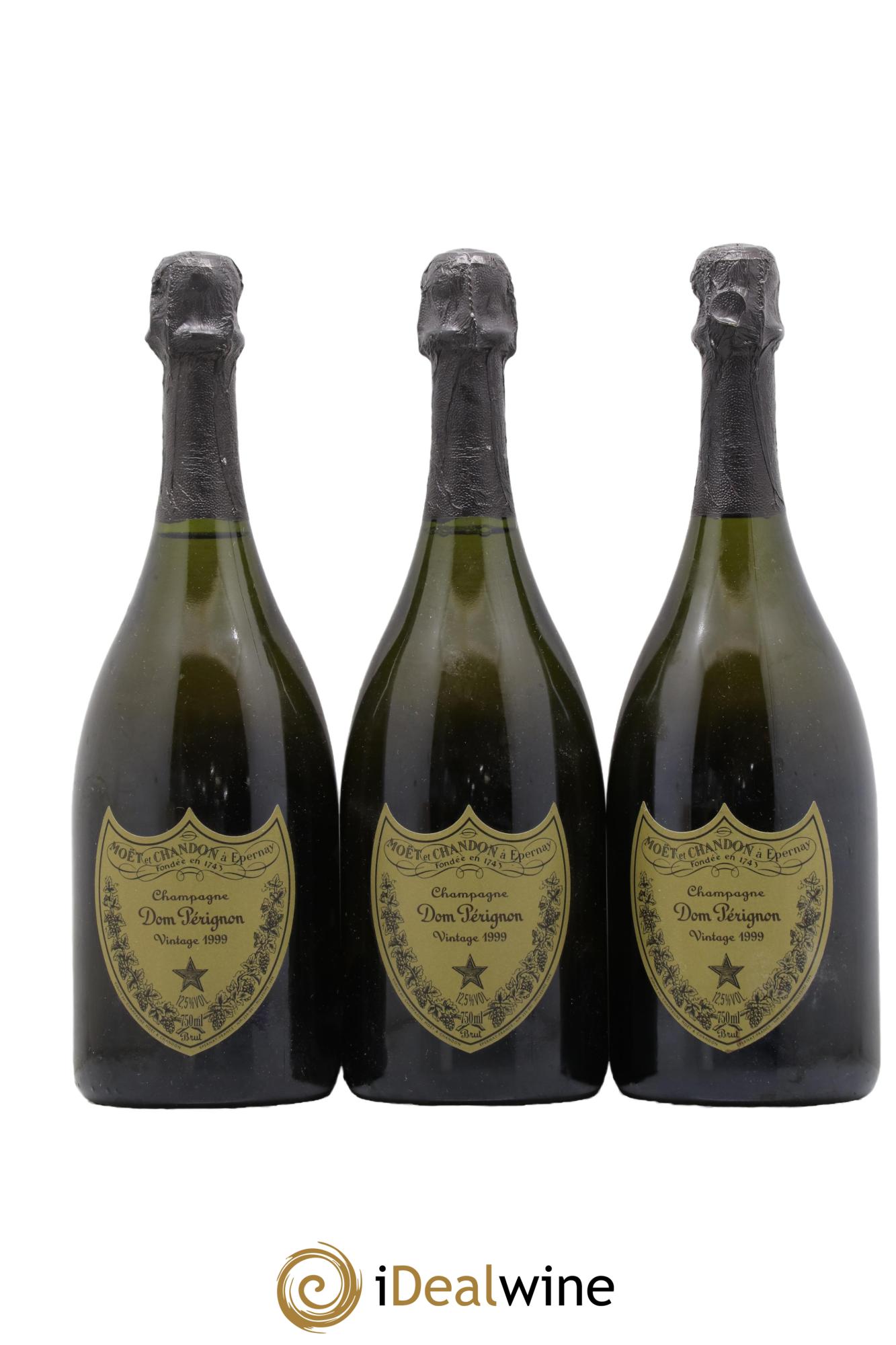 Brut Dom Pérignon  1999 - Lotto di 3 bottiglie - 0