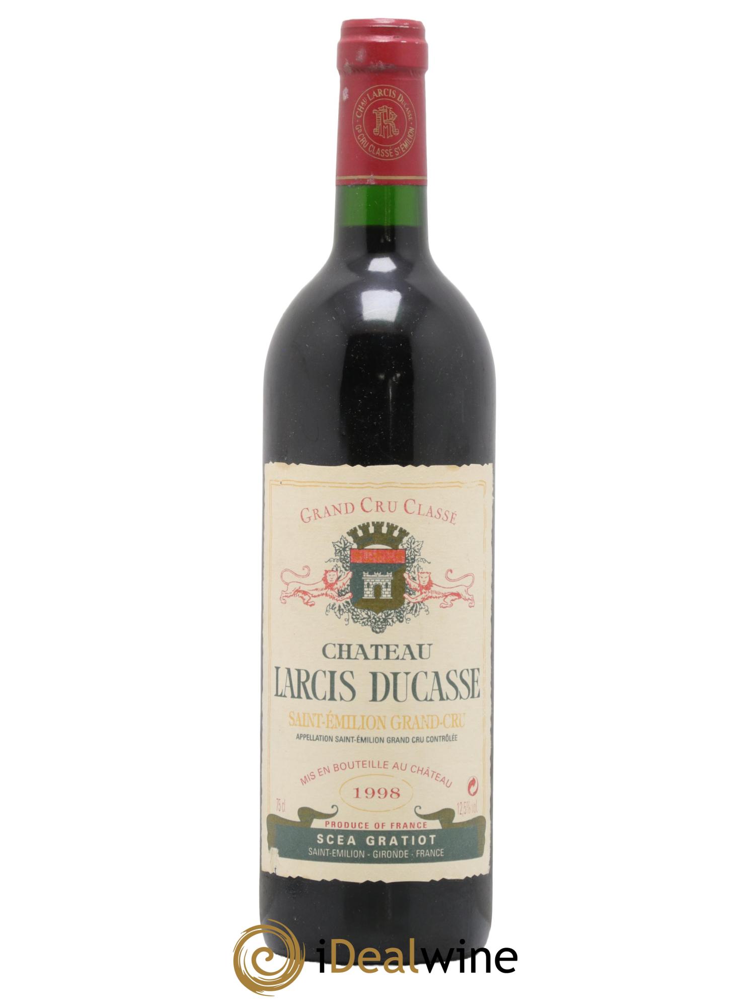 Château Larcis Ducasse 1er Grand Cru Classé B 1998 - Lot de 1 bouteille - 0