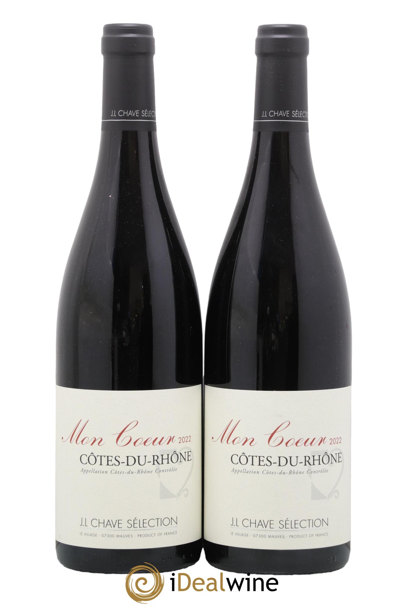 Côtes du Rhône Mon coeur J-L. Chave Sélection 2022 - Lot de 2 bouteilles - 0