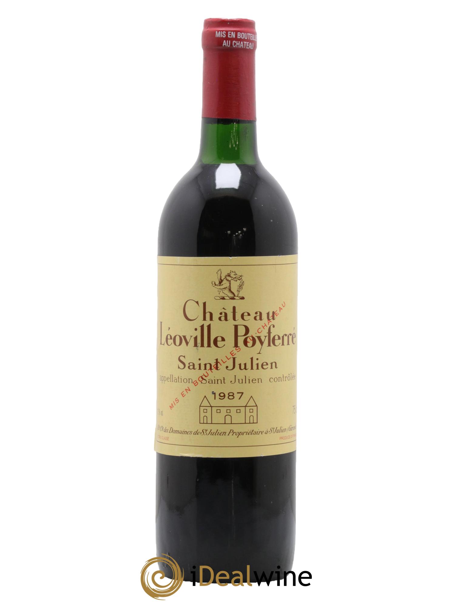 Château Léoville Poyferré 2ème Grand Cru Classé 1987 - Lot de 1 bouteille - 0