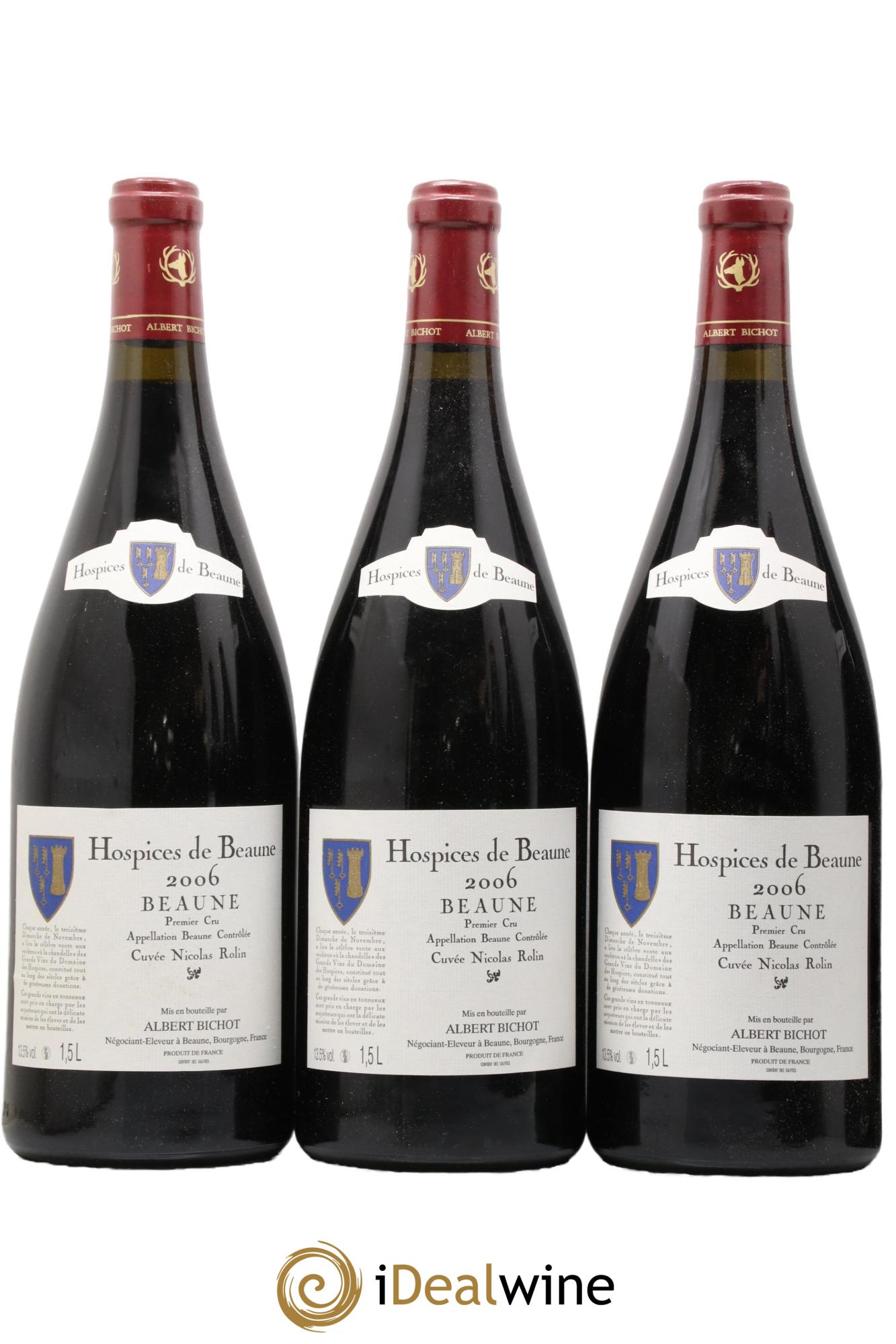 Beaune 1er Cru Hospices De Beaune Cuvée Nicolas Rolin Bichot 2006 - Lotto di 6 magnum - 1