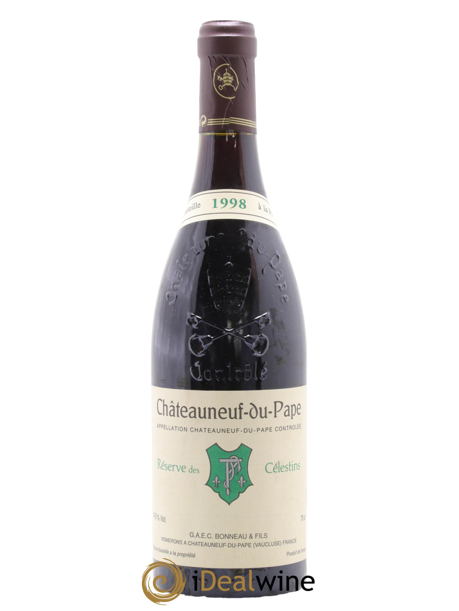 Châteauneuf-du-Pape Réserve des Célestins Henri Bonneau & Fils 1998 - Lot of 1 bottle - 0