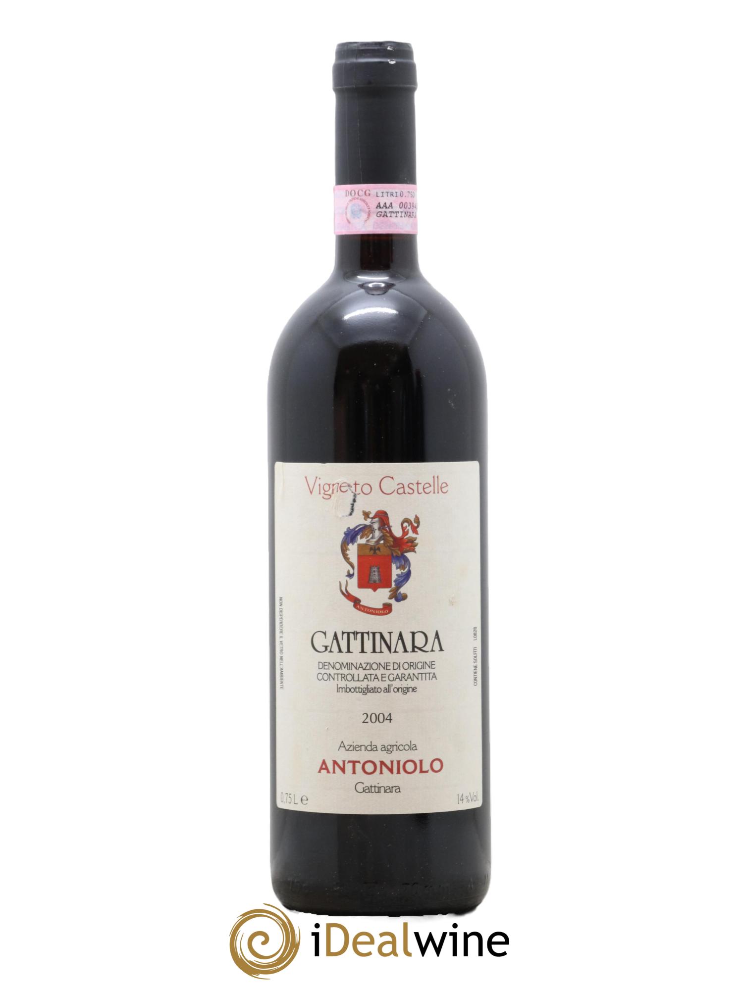 Gattinara DOCG Vigneto Castelle Antoniolo 2004 - Lot de 1 bouteille - 0