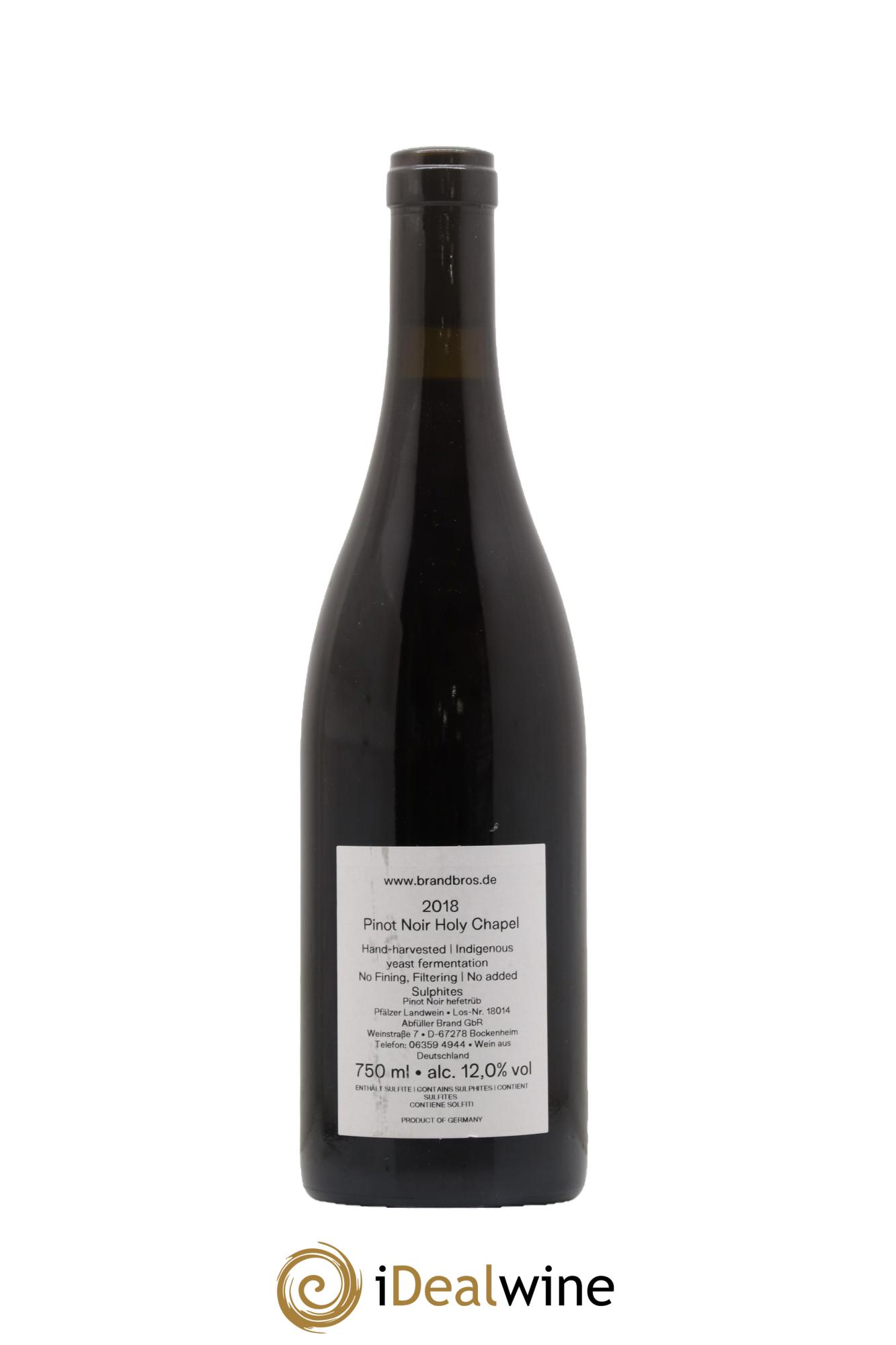 Allemagne Pinot Noir Holy Chapel Brand Bros 2018 - Posten von 1 Flasche - 1