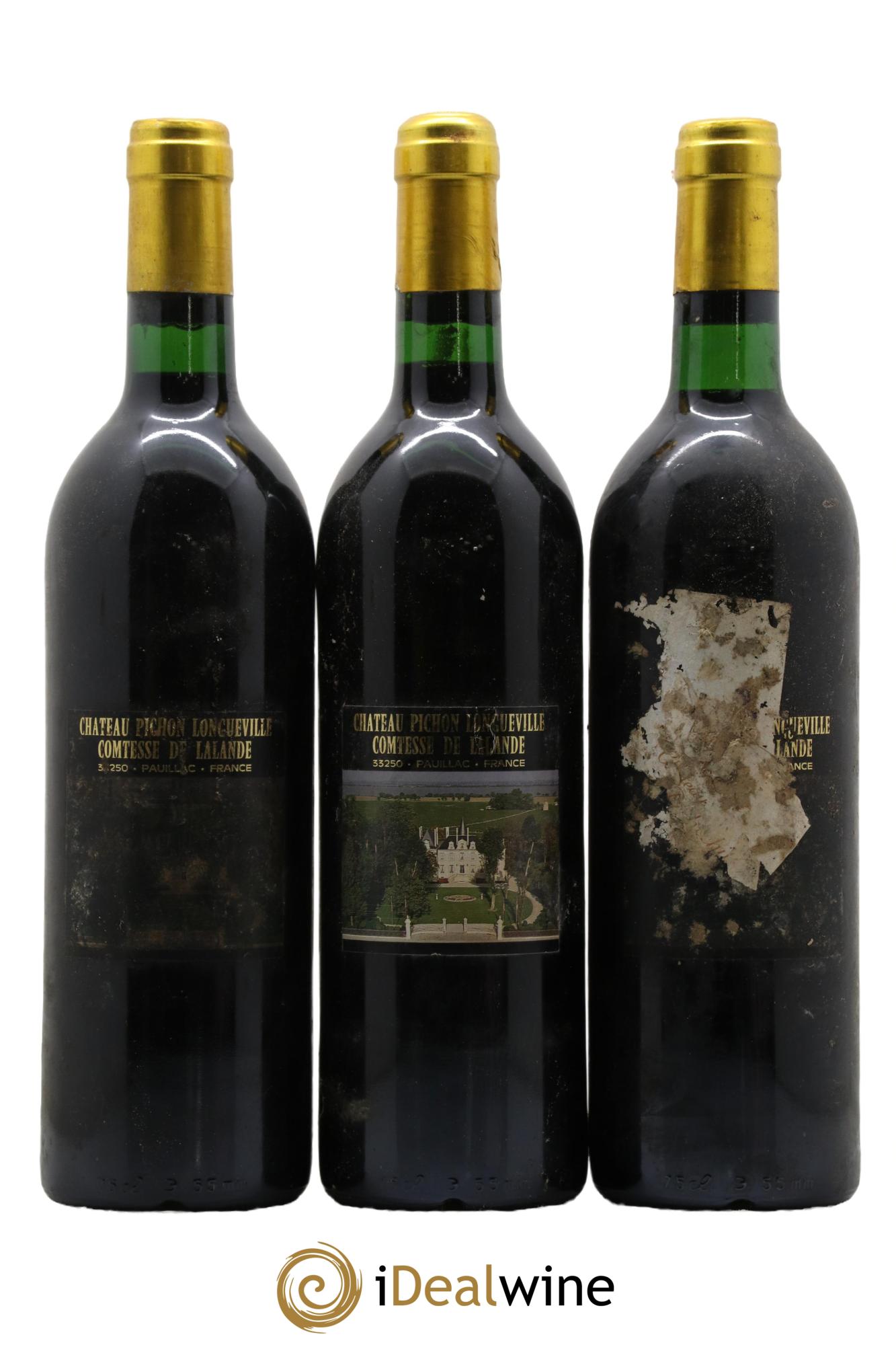 Château Pichon Longueville Comtesse de Lalande 2ème Grand Cru Classé 1989 - Lotto di 3 bottiglie - 1