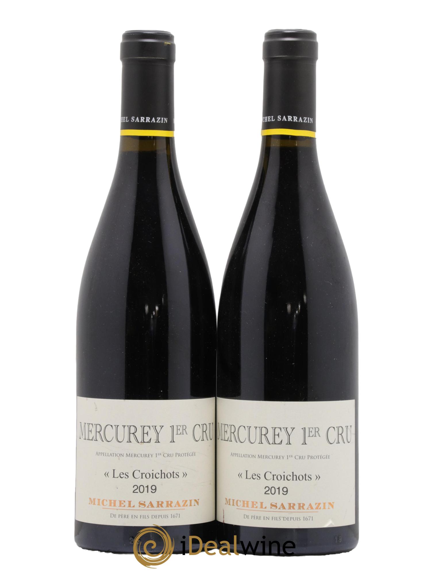 Mercurey 1er Cru Croichots Michel Sarrazin 2019 - Lot de 2 bouteilles - 0