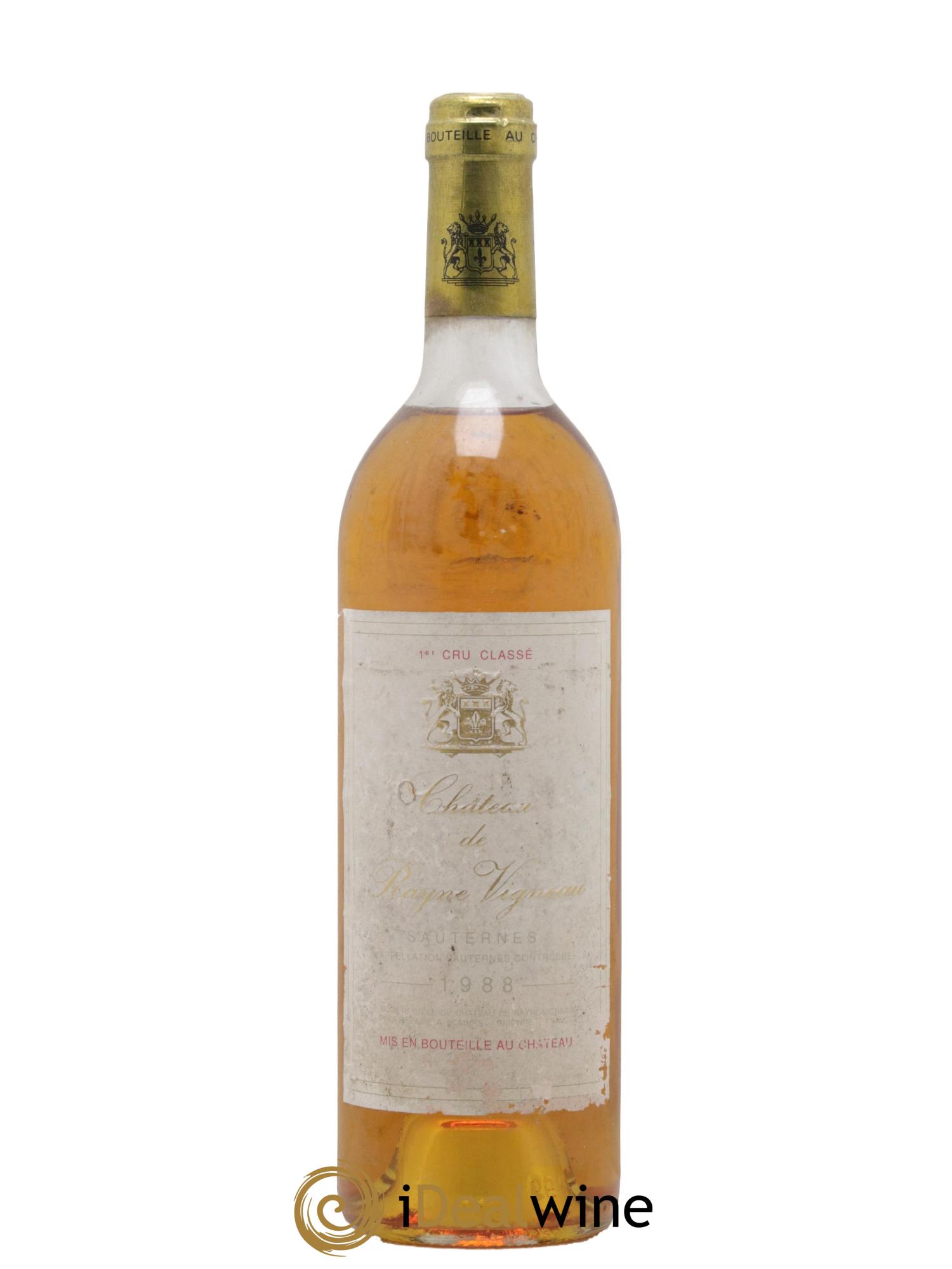 Château de Rayne Vigneau 1er Grand Cru Classé 1988 - Posten von 1 Flasche - 0