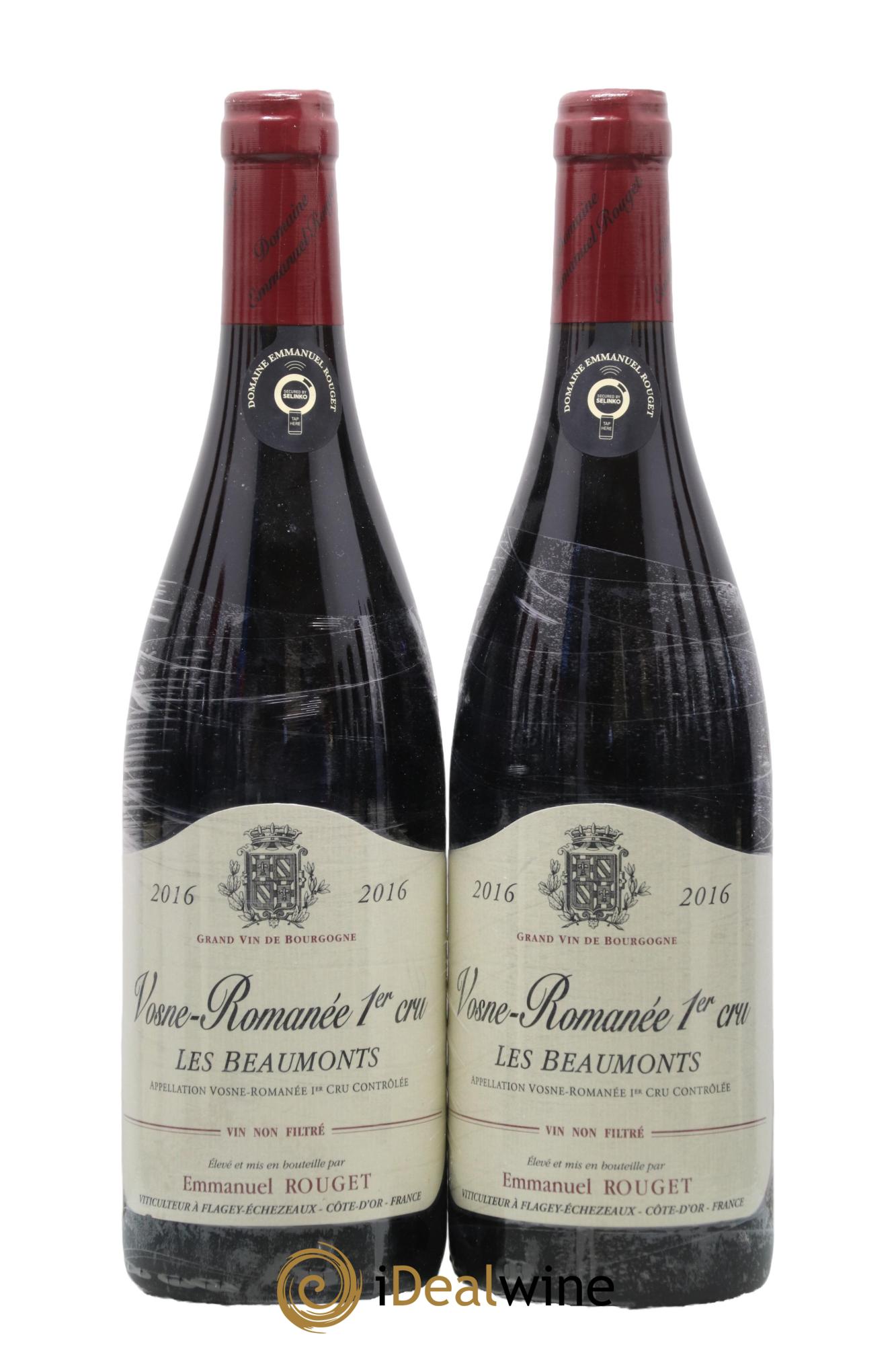 Vosne-Romanée 1er Cru Les Beaumonts Emmanuel Rouget 2016 - Posten von 2 Flaschen - 0