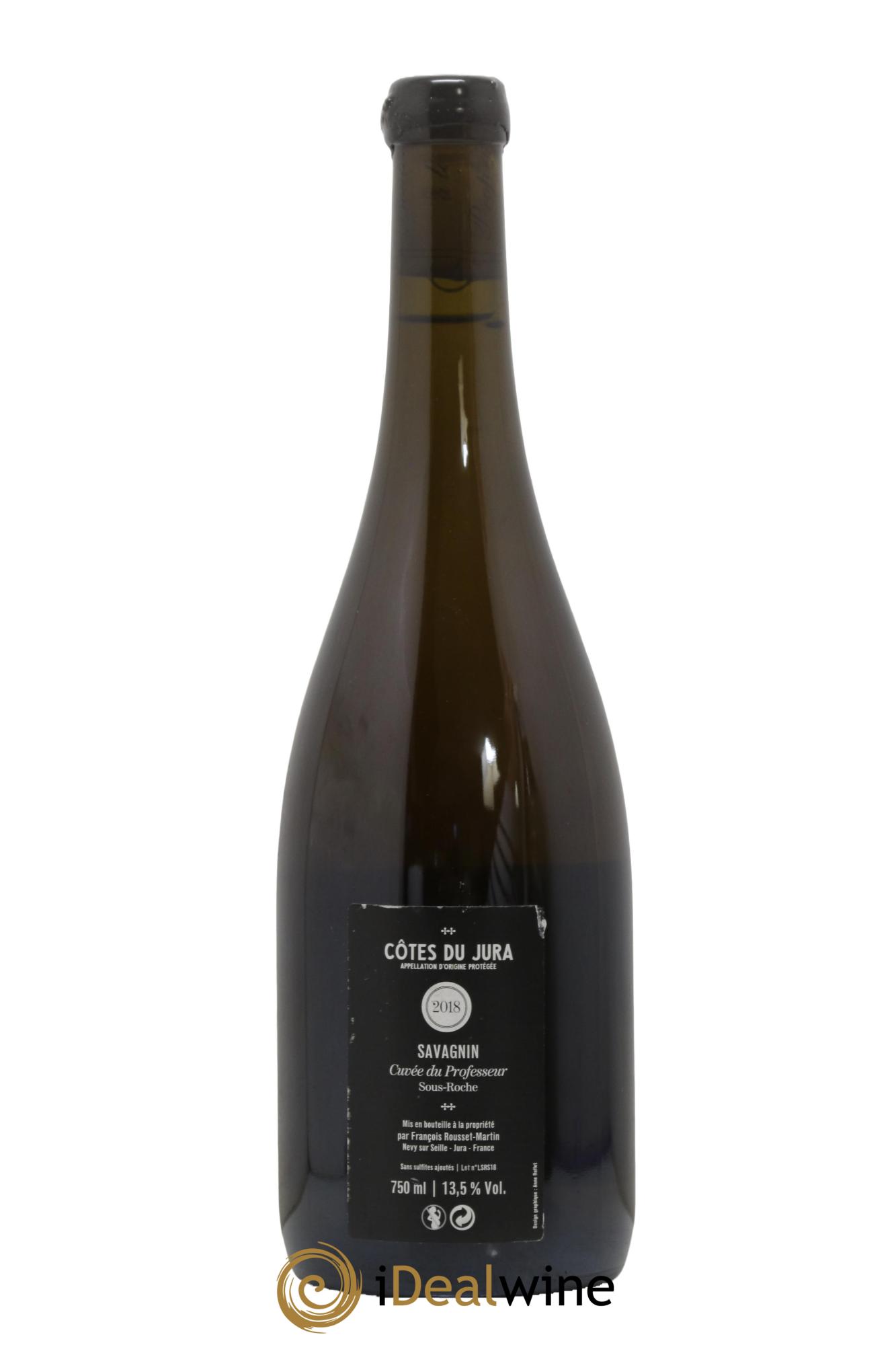 Côtes du Jura Savagnin Cuvée du Professeur François Rousset Martin  2018 - Lot de 1 bouteille - 1