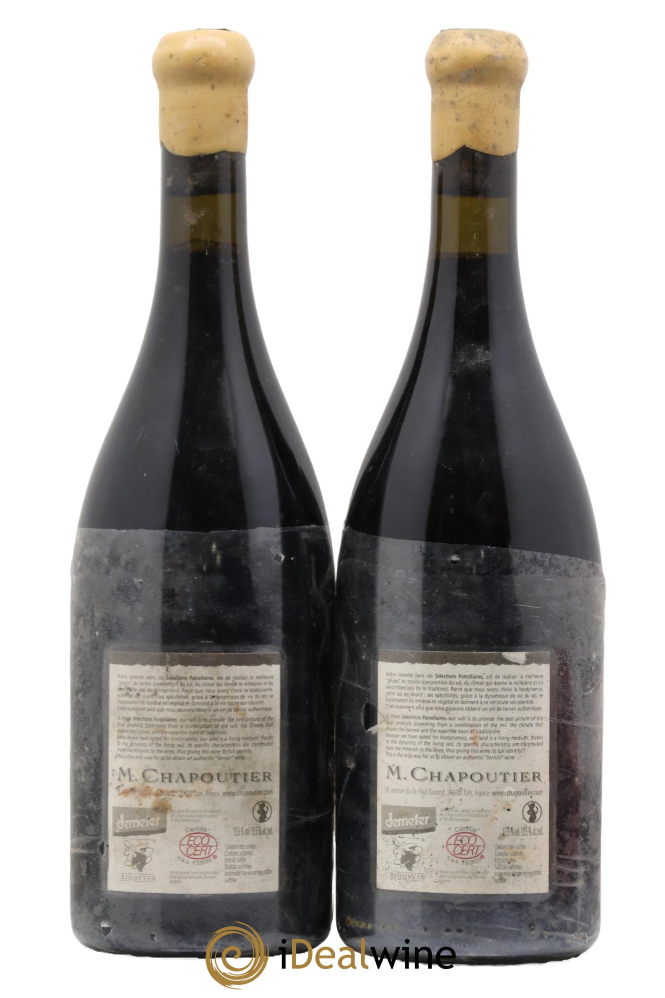 Hermitage Ermitage l'Ermite Chapoutier 2007 - Lot of 2 bottles - 1