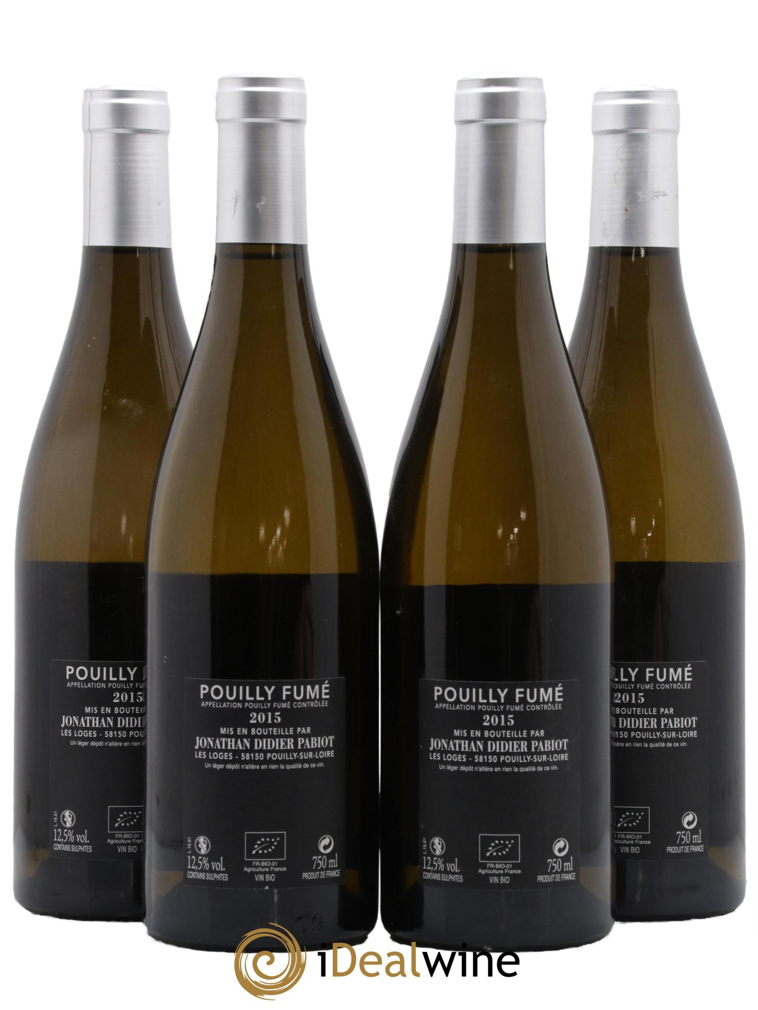 Pouilly-Fumé Luminance (anciennement Prédilection) Jonathan Didier Pabiot 2015 - Lot de 4 bouteilles - 1