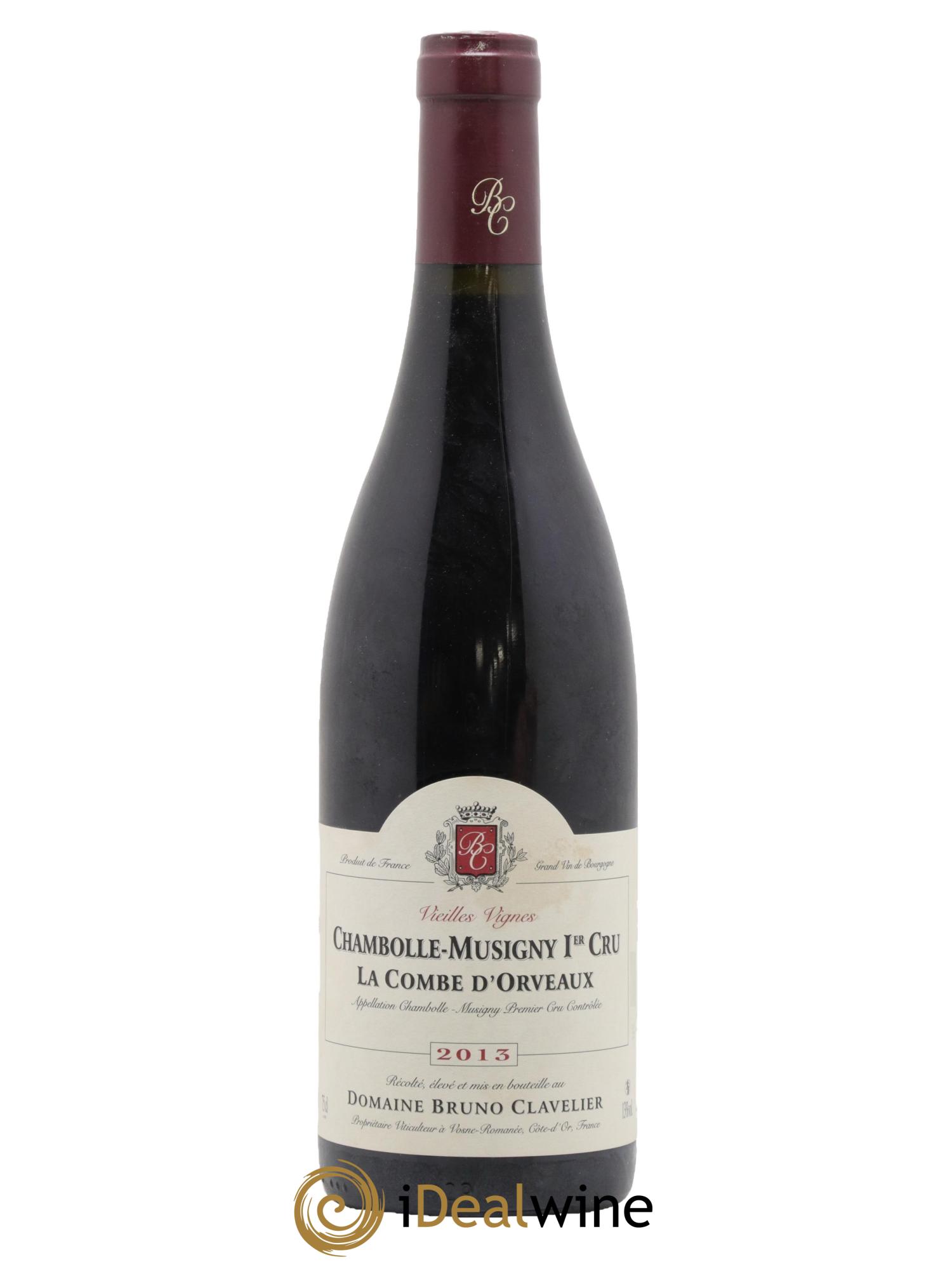 Chambolle-Musigny 1er Cru La Combe d'Orveaux Vieilles Vignes Bruno Clavelier 2013 - Lot de 1 bouteille - 0