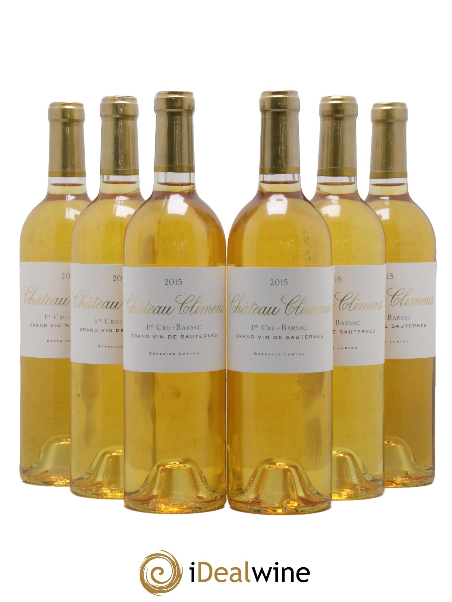 Château Climens 1er Grand Cru Classé 2015 - Lot de 6 bouteilles - 0