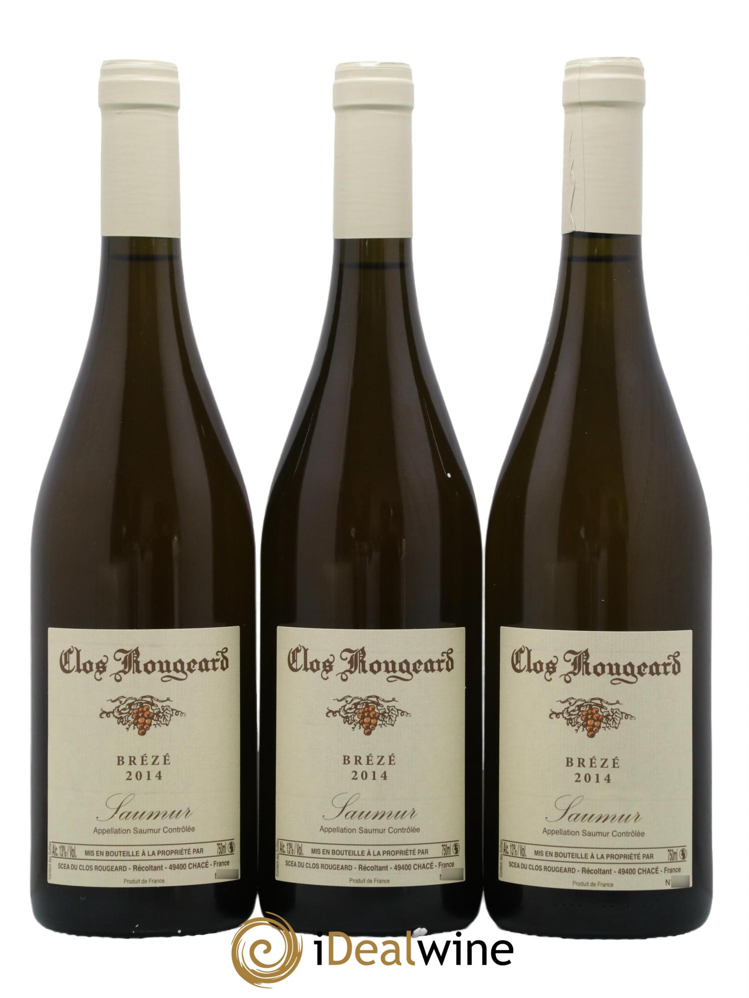 Saumur Brézé Clos Rougeard  2014 - Lot de 3 bouteilles - 0