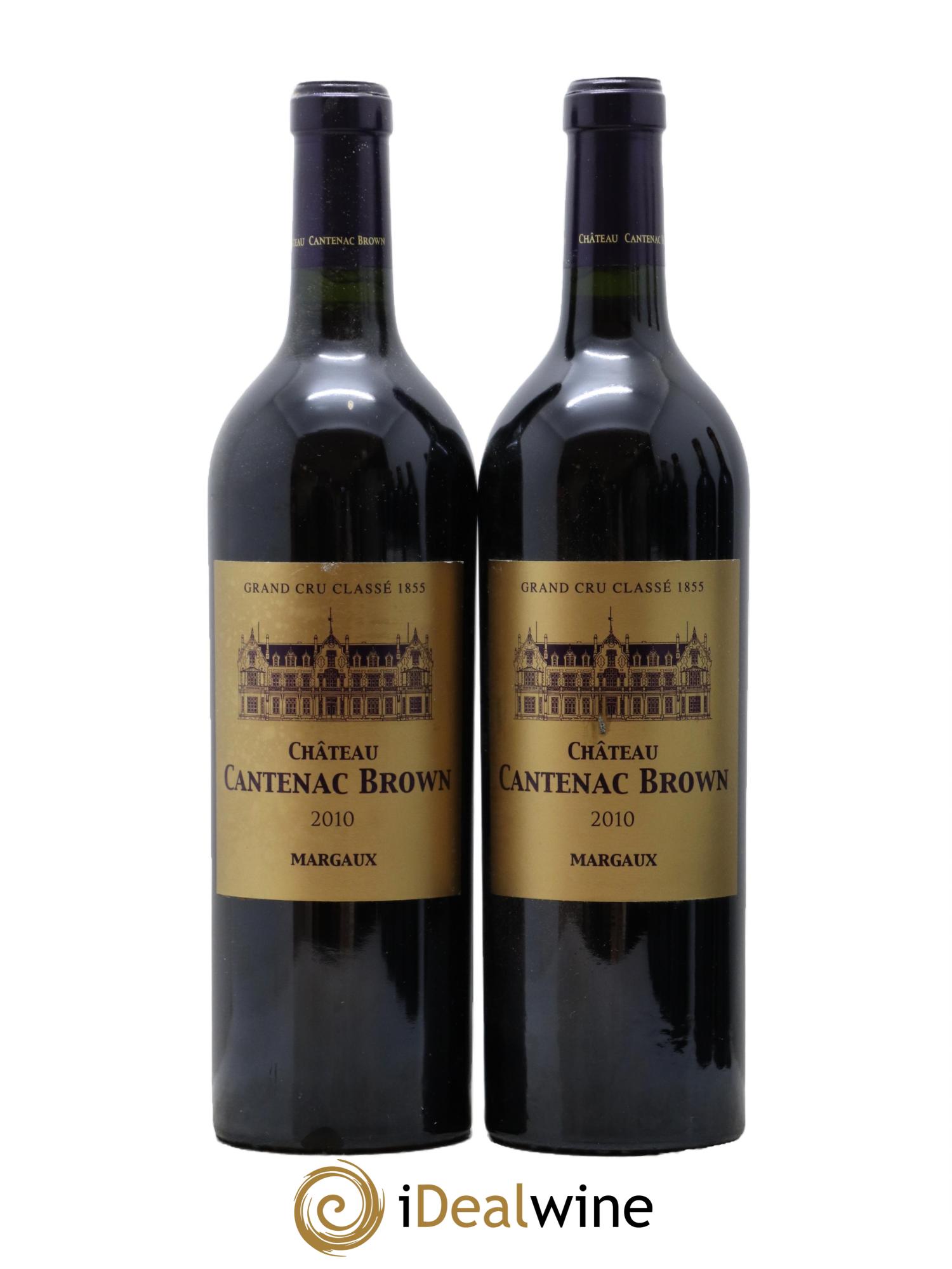 Château Cantenac Brown 3ème Grand Cru Classé 2010 - Lotto di 2 bottiglie - 0