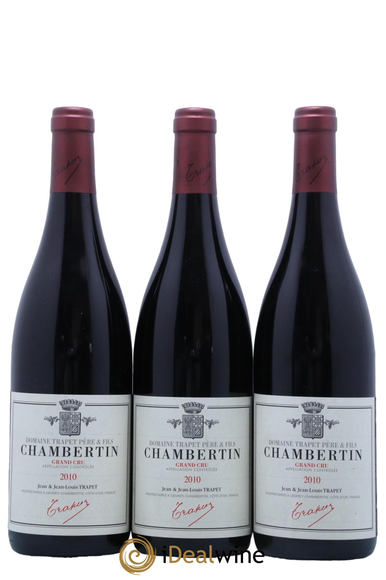 Chambertin Grand Cru Domaine Trapet 2010 - Lotto di 3 bottiglie - 0