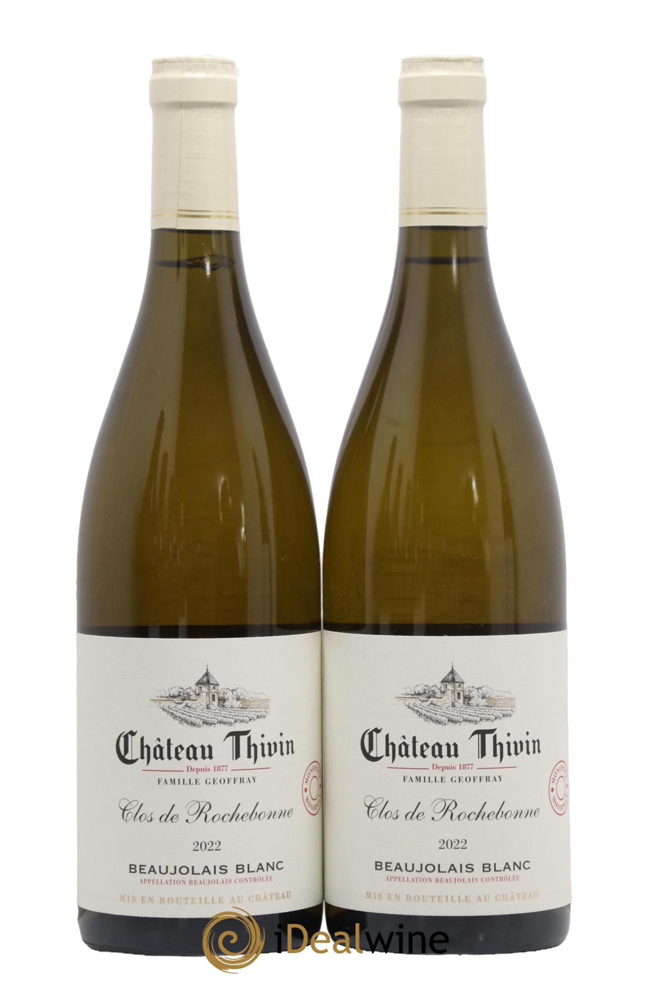 Beaujolais Clos de Rochebonne Château Thivin 2022 - Lot de 2 bouteilles - 0