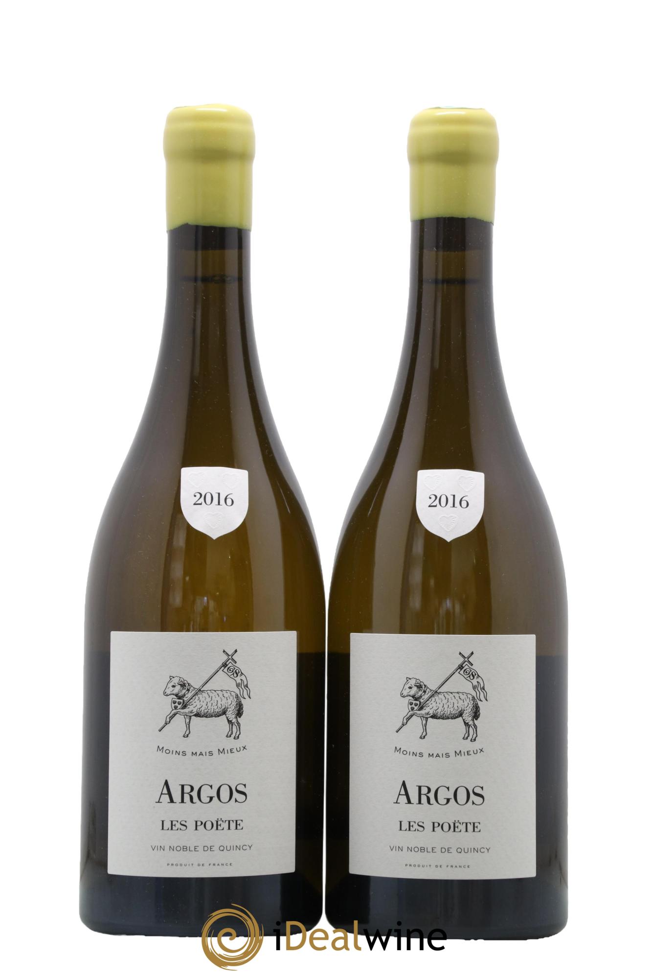 Vin de France (anciennement Quincy) Argos Les Poëte 2016 - Posten von 2 Flaschen - 0