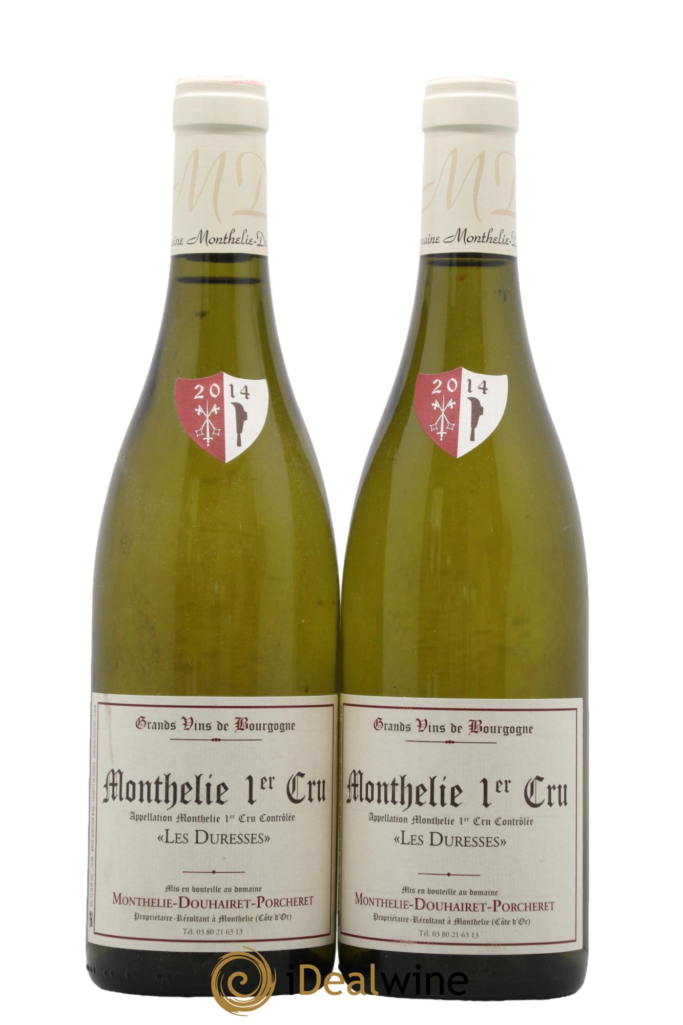 Monthélie 1er Cru Les Duresses Domaine Douhairet Porcheret 2014 - Lot of 2 bottles - 0