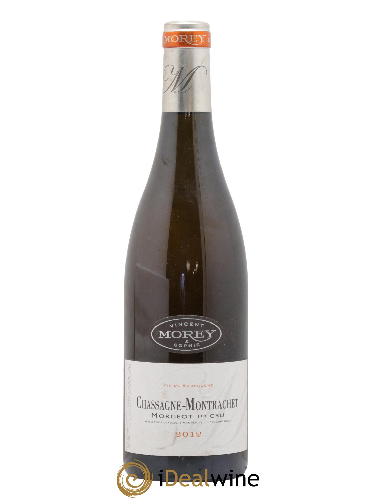 Chassagne-Montrachet 1er Cru Morgeot Vincent et Sophie Morey 2012 - Lot de 1 bouteille - 0