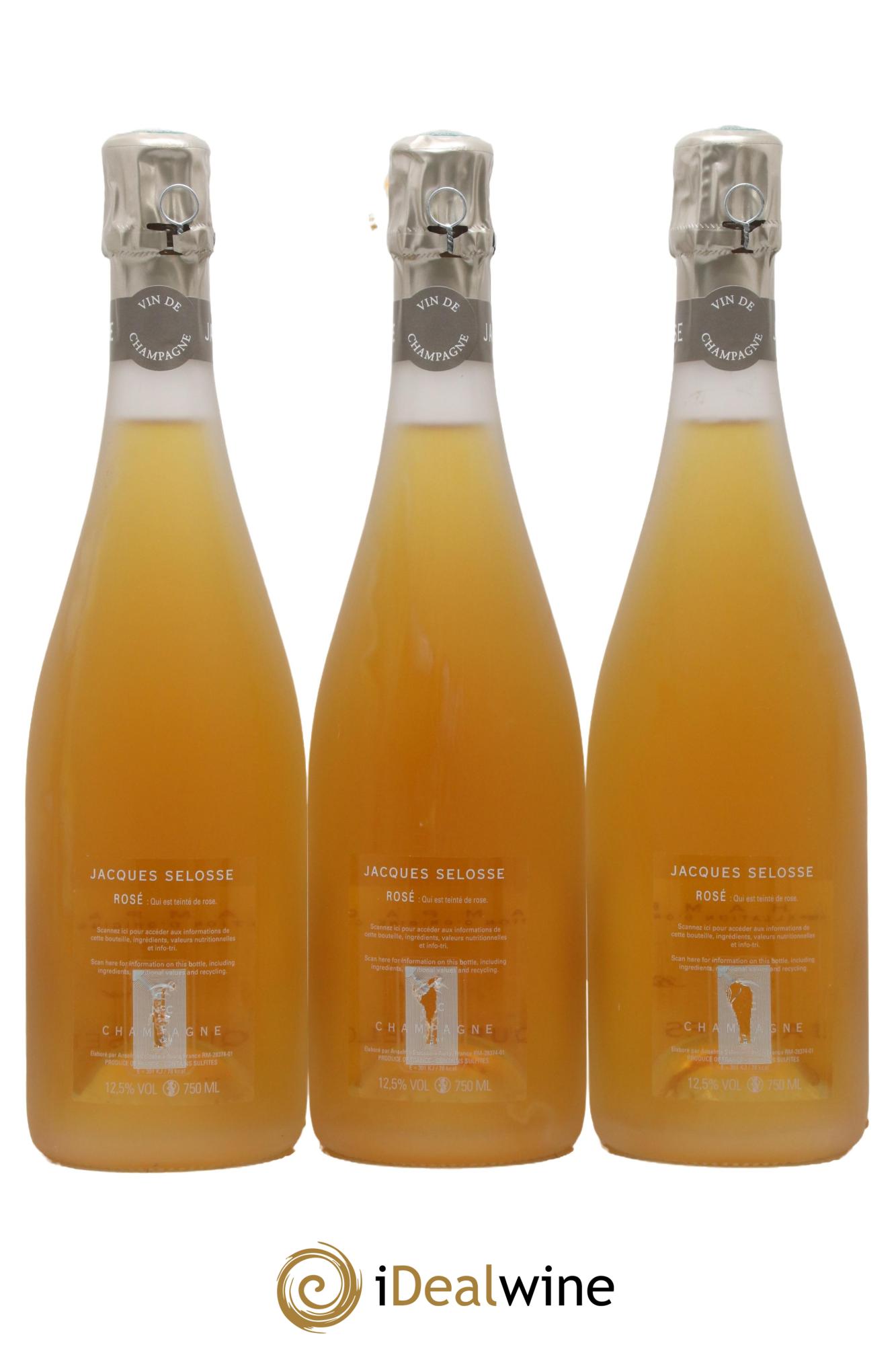 Brut Rosé Jacques Selosse - Lot of 3 bottles - 1