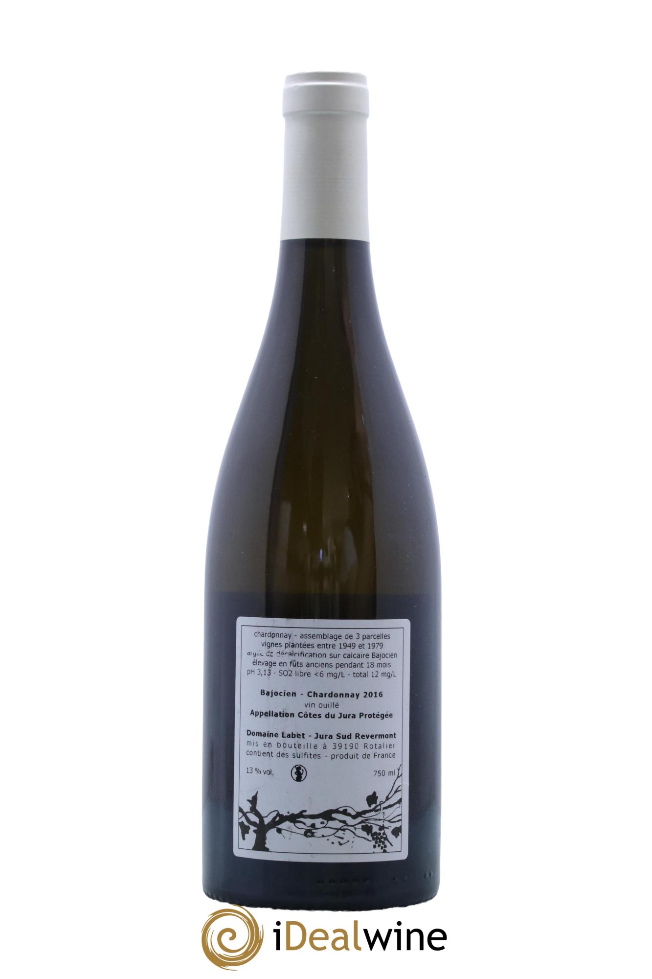 Côtes du Jura Chardonnay Bajocien Romain - Julien  - Charline Labet  2016 - Lot de 1 bouteille - 1