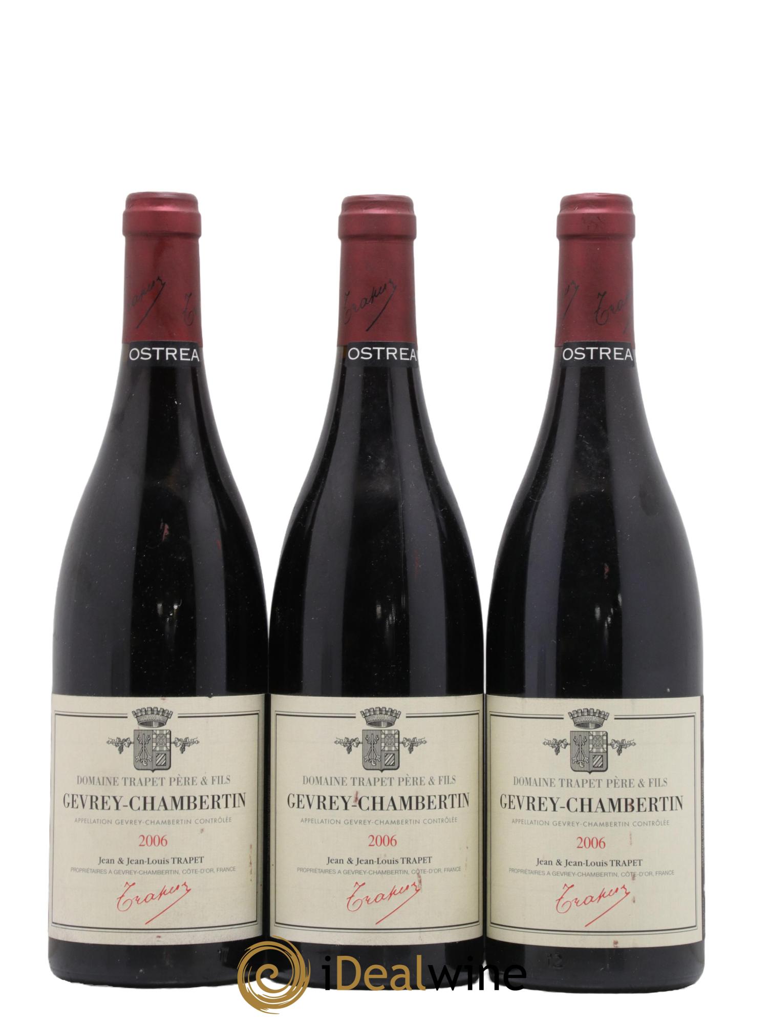 Gevrey-Chambertin Ostrea Domaine Trapet  2006 - Lot of 3 bottles - 0