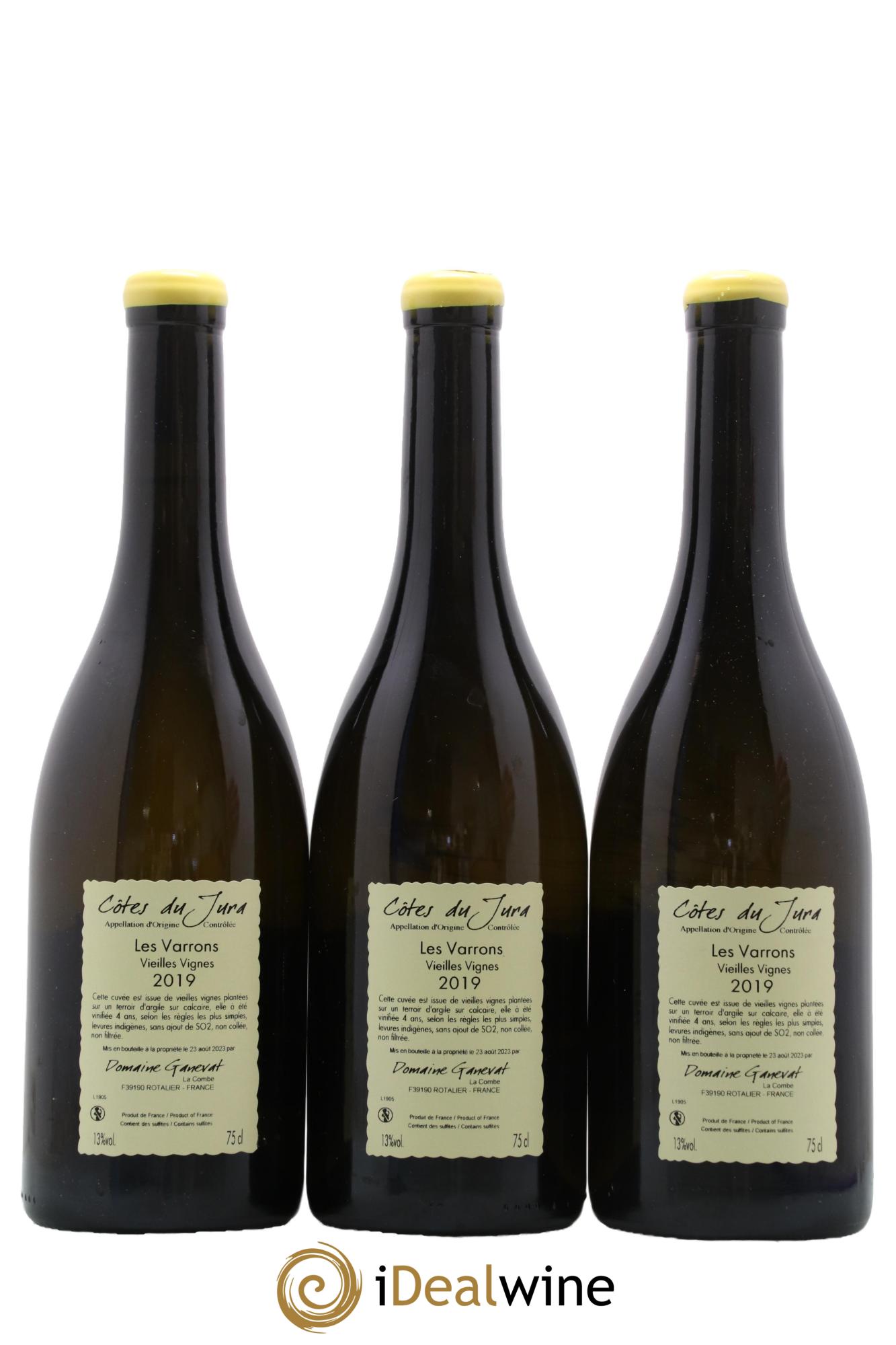 Côtes du Jura Les Varrons Vieilles Vignes Jean-François Ganevat (Domaine) 2019 - Lot of 3 bottles - 1