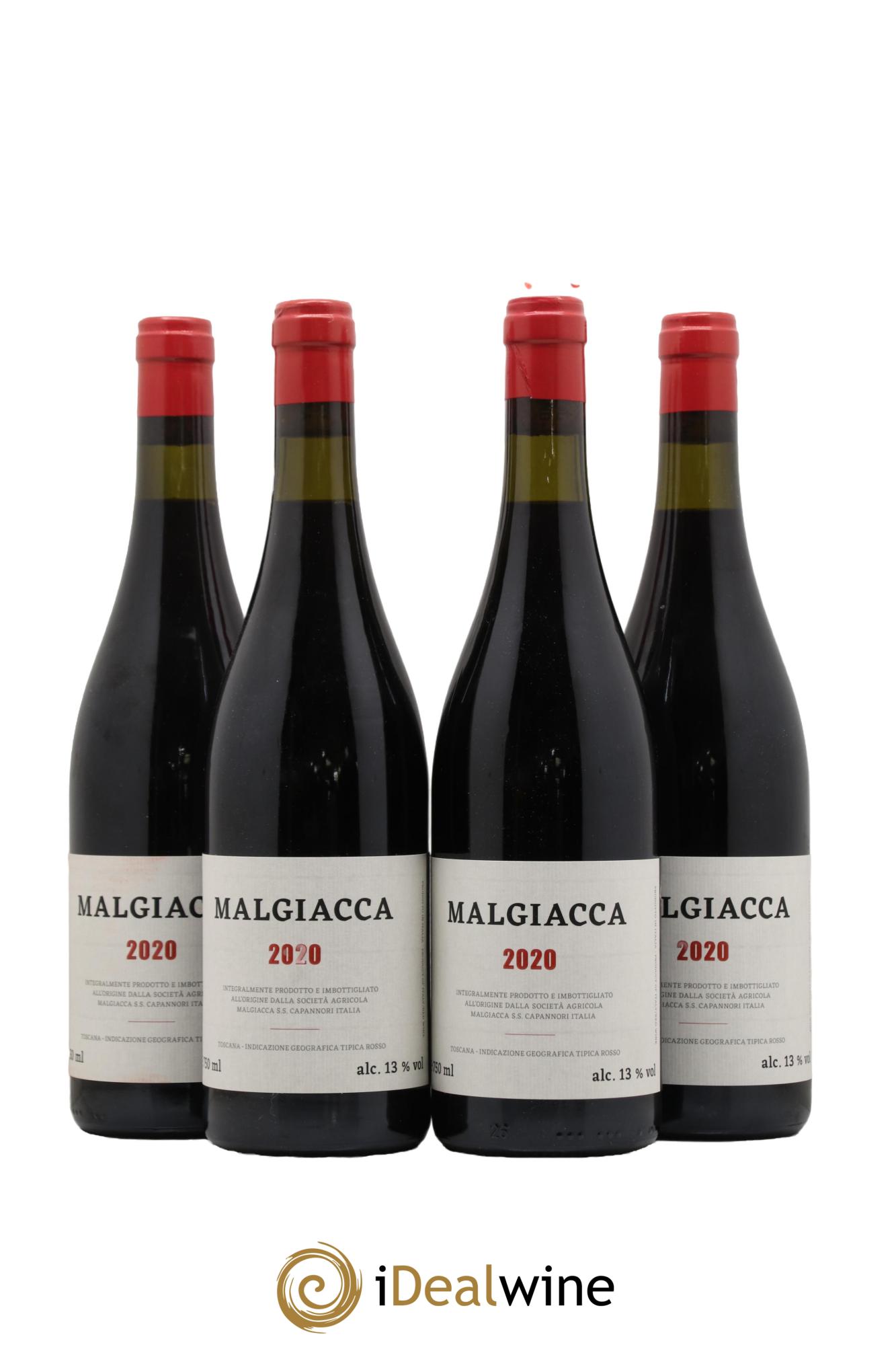 IGT Toscane Rosso Azienda Malgiacca 2020 - Lot de 4 bouteilles - 0