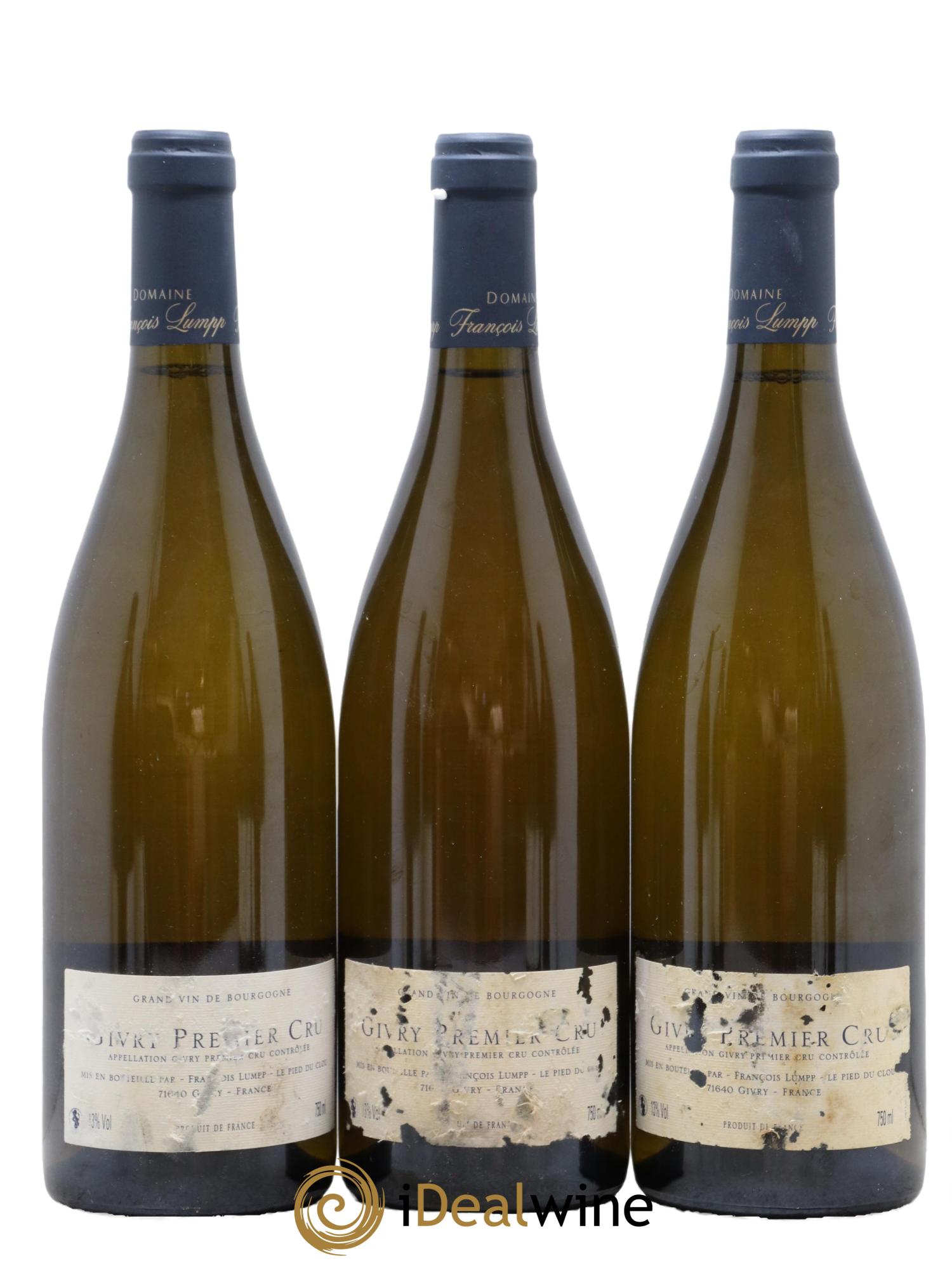 Givry 1er Cru Crausot François Lumpp (Domaine)  2015 - Lot of 3 bottles - 1