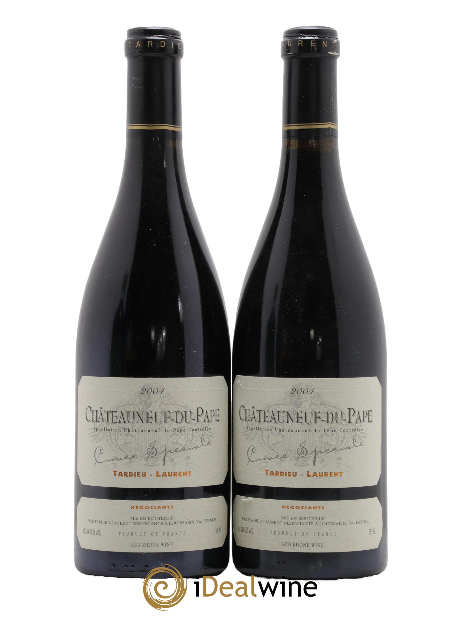 Châteauneuf-du-Pape Tardieu-Laurent Cuvée spéciale Famille Tardieu 2004 - Lot de 2 bouteilles - 0