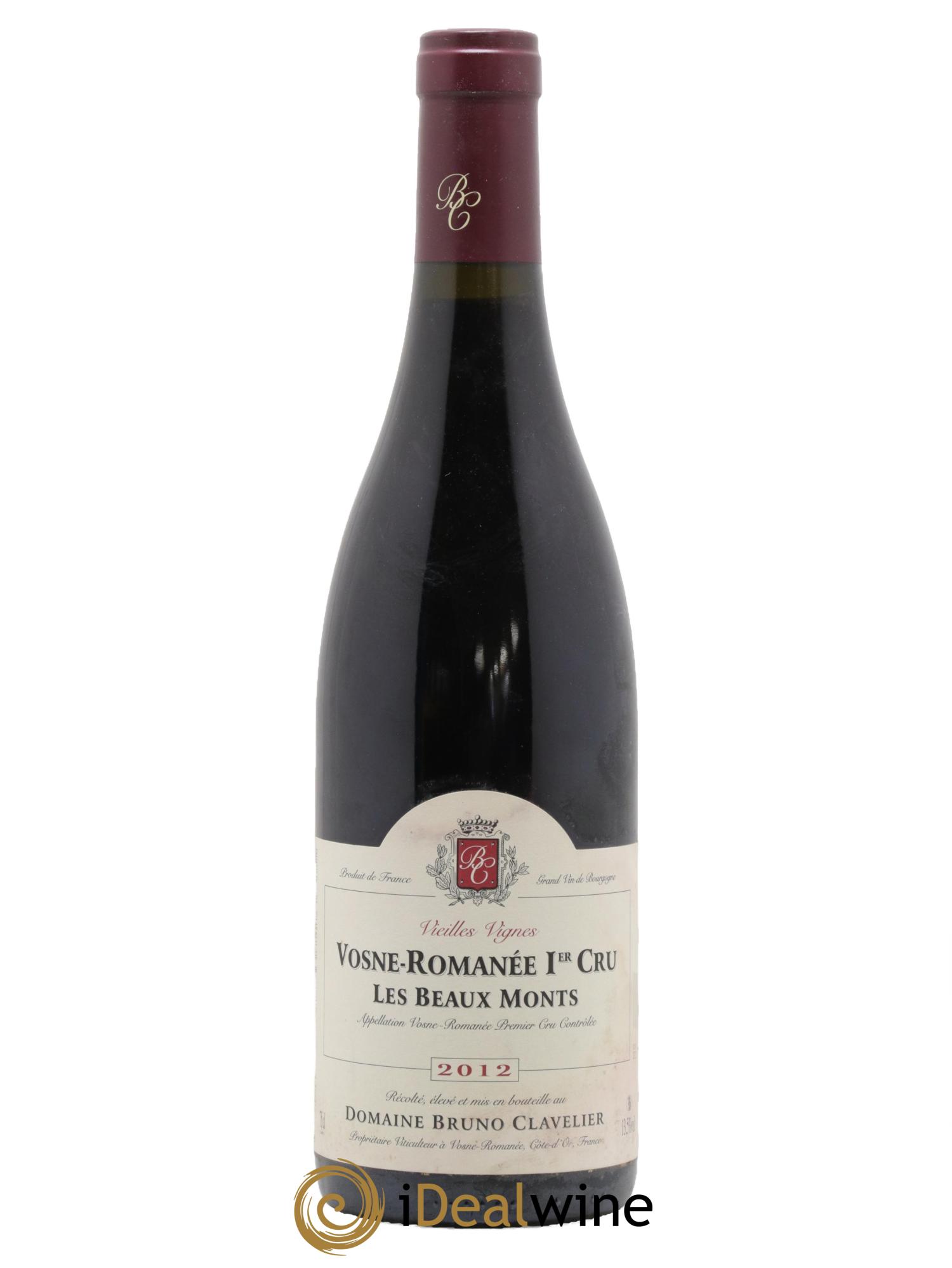 Vosne-Romanée 1er Cru Les Beaux Monts Vieilles vignes  Bruno Clavelier 2012 - Lotto di 1 bottiglia - 0