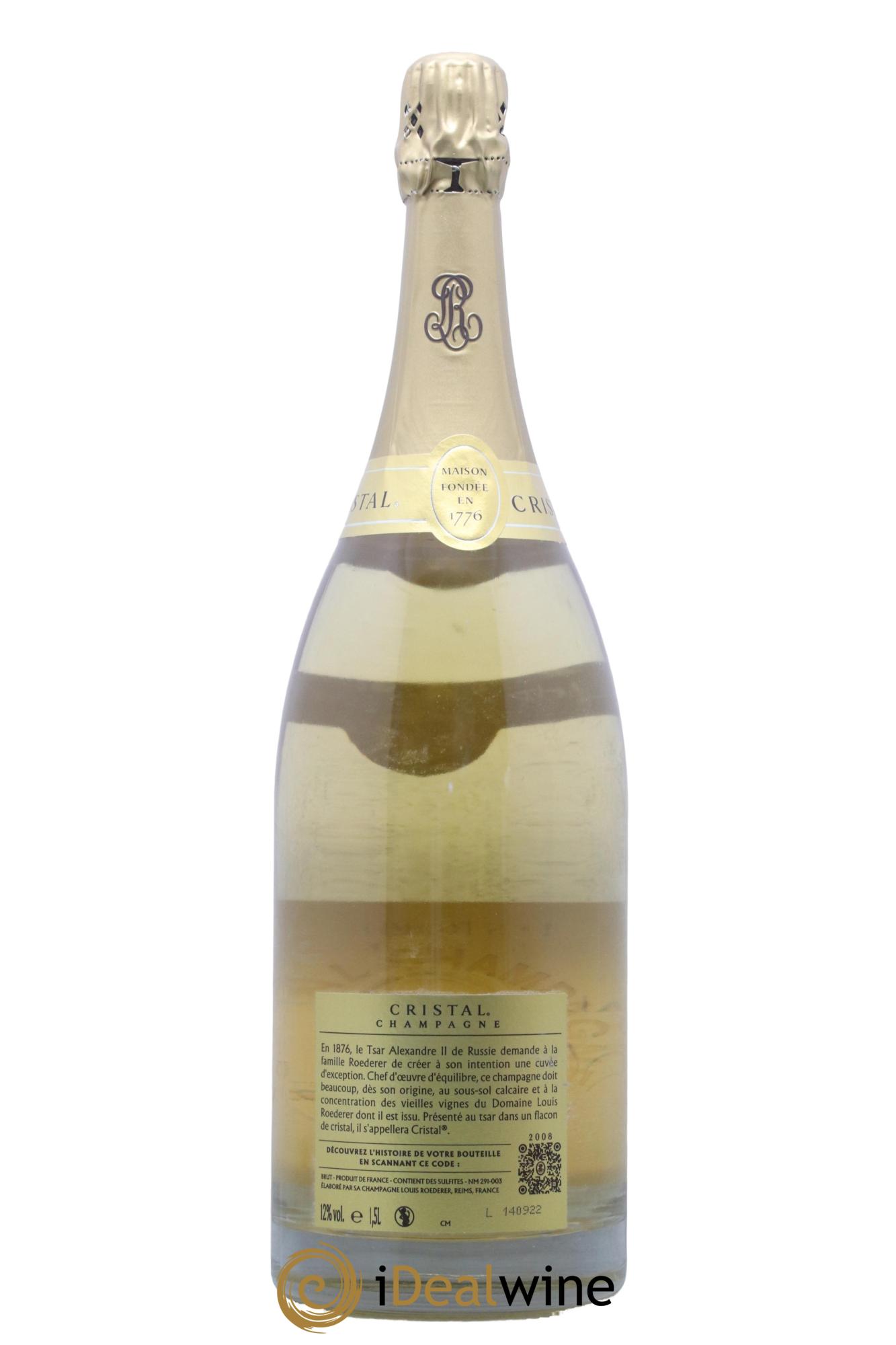 Cristal Louis Roederer 2008 - Lot de 1 magnum - 1