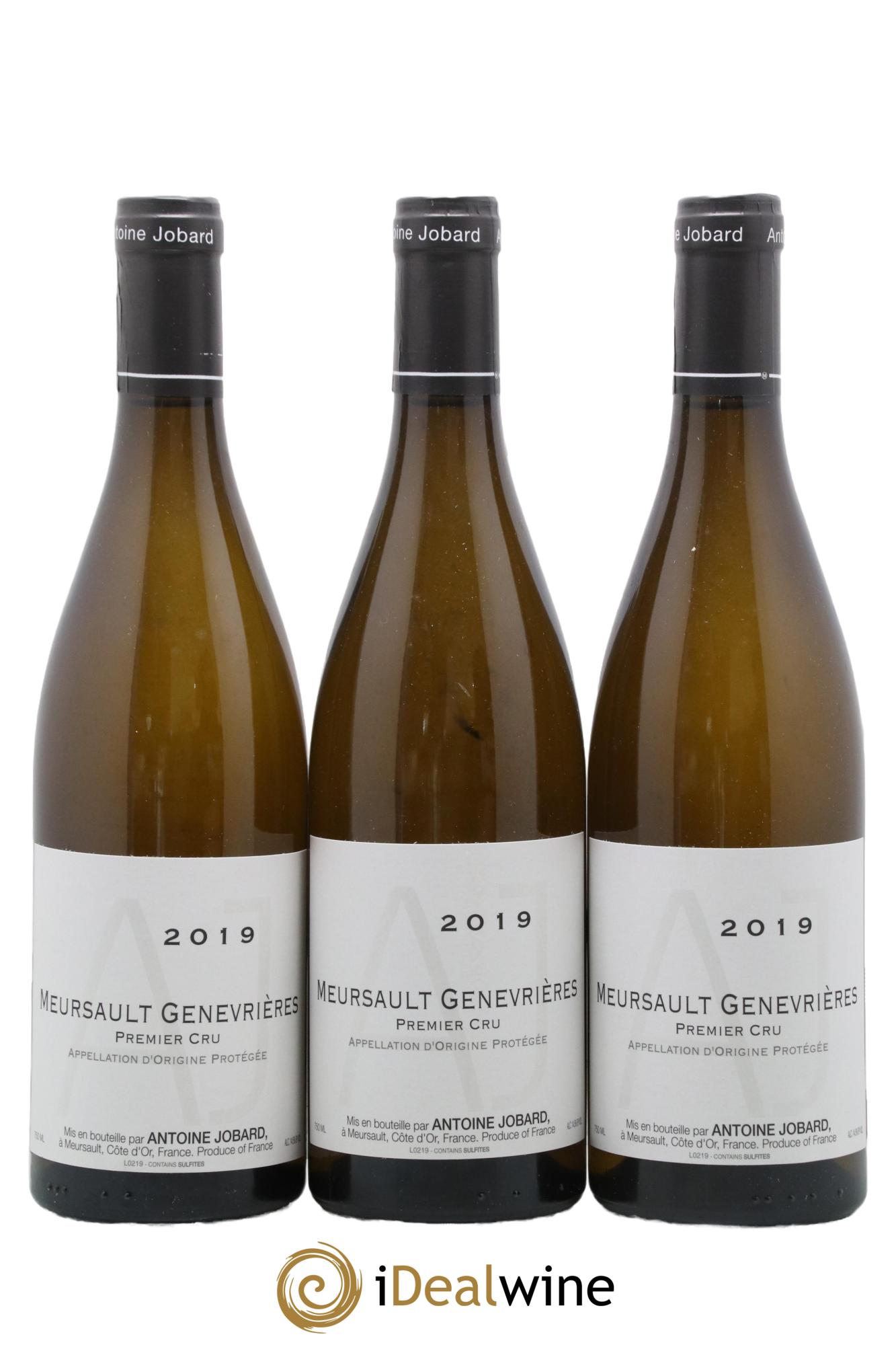 Meursault 1er Cru Genevrières François et Antoine Jobard (Domaine) 2019 - Lotto di 3 bottiglie - 0