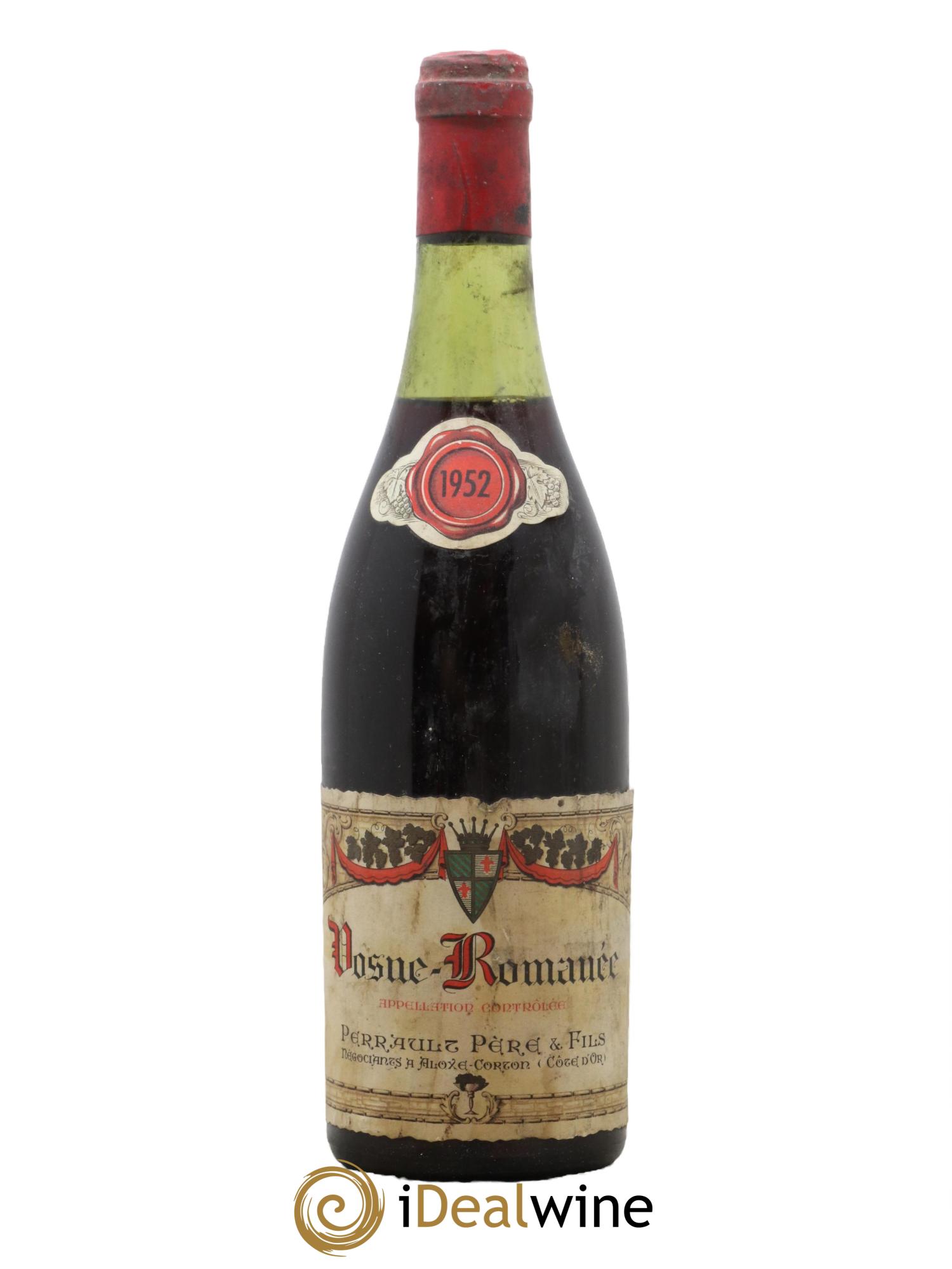 Vosne-Romanée Domaine Perrault Père et Fils 1952 - Posten von 1 Flasche - 0