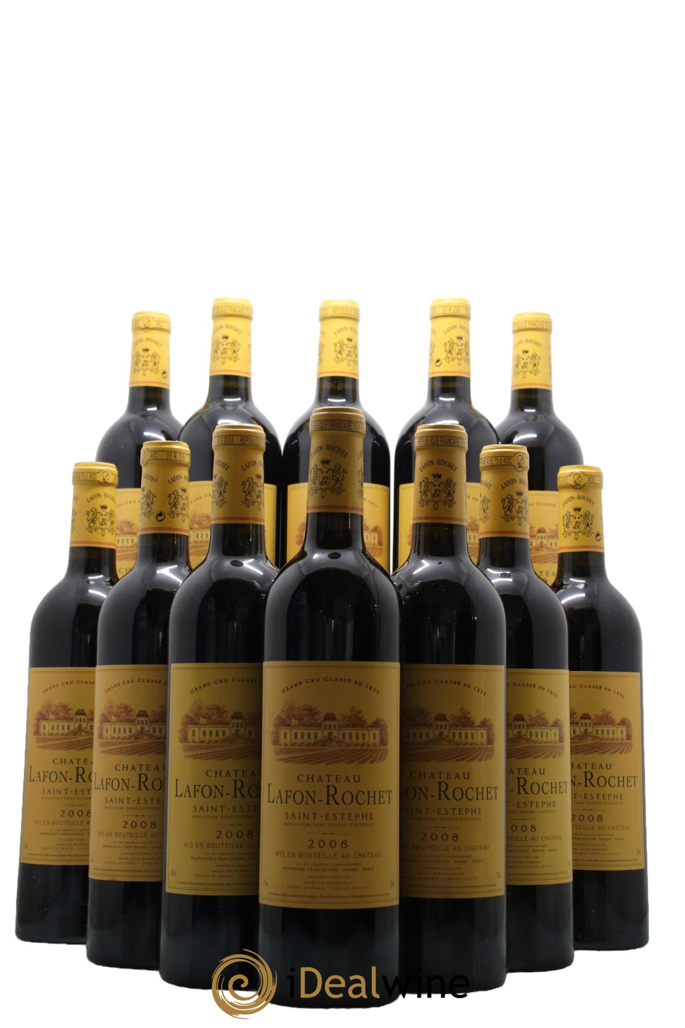 Château Lafon Rochet 4ème Grand Cru Classé 2008 - Lot de 12 bouteilles - 0