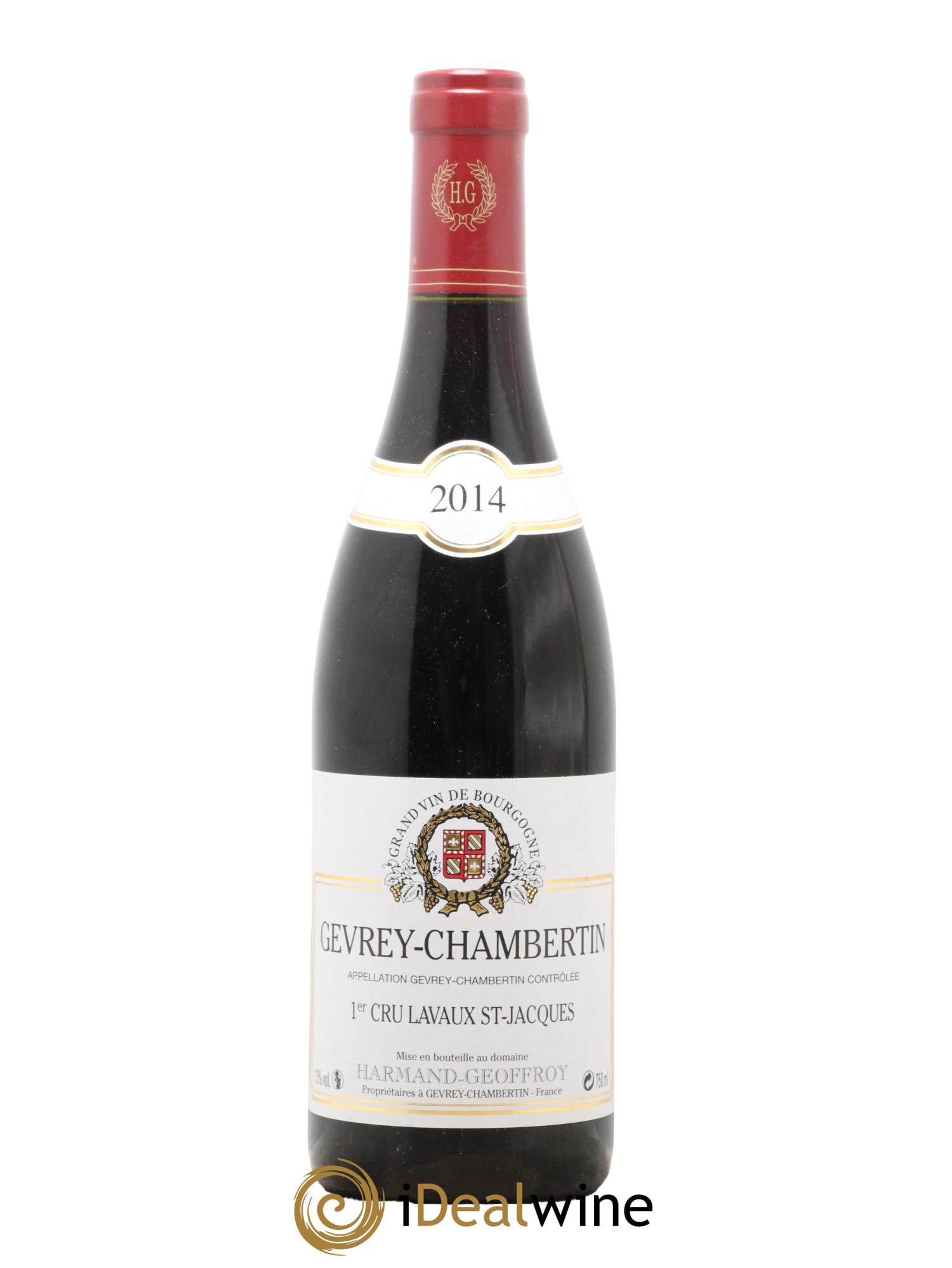 Gevrey-Chambertin 1er Cru Lavaux Saint Jacques Harmand-Geoffroy (Domaine) 2014 - Lot of 1 bottle - 0